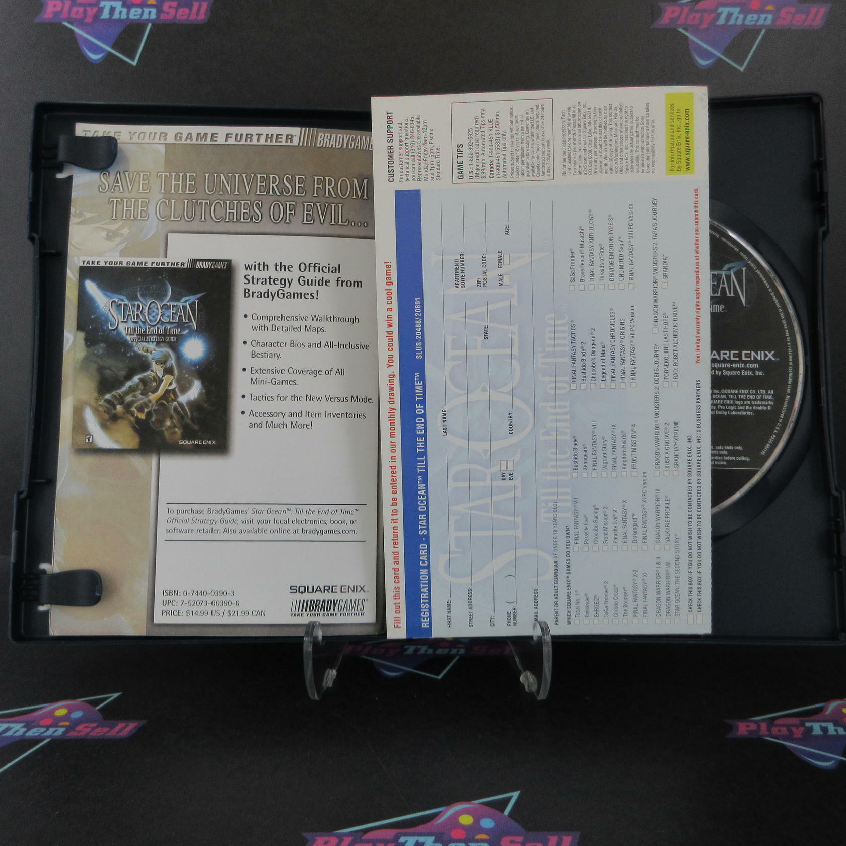 Star Ocean Till the End of Time PS2 PlayStation 2 + Reg Card - Like New