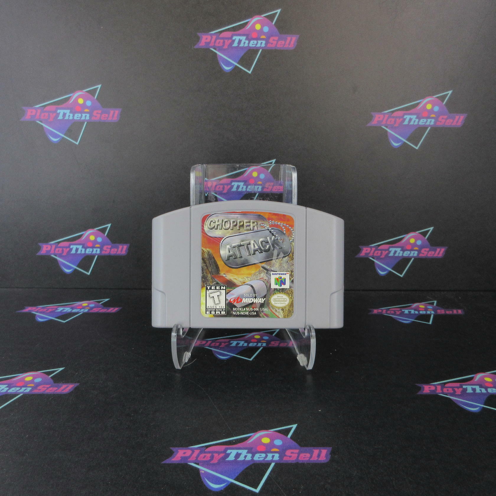 Chopper Attack Nintendo 64 N64 Cartridge Only AD Authentic / Tested - Very Good