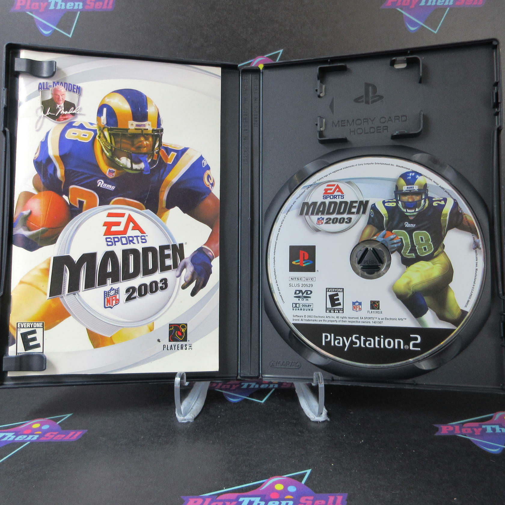 Madden NFL 2003 + Reg Card PS2 PlayStation 2 AD/MD Complete CIB - Very Good