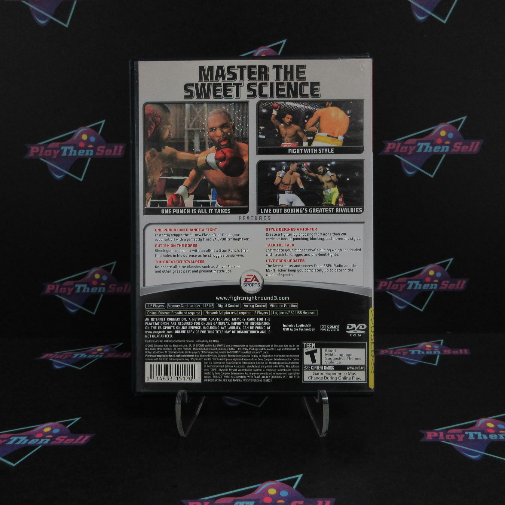 Fight Night Round 3 PS2 PlayStation 2 GH AD Complete CIB - Very Good