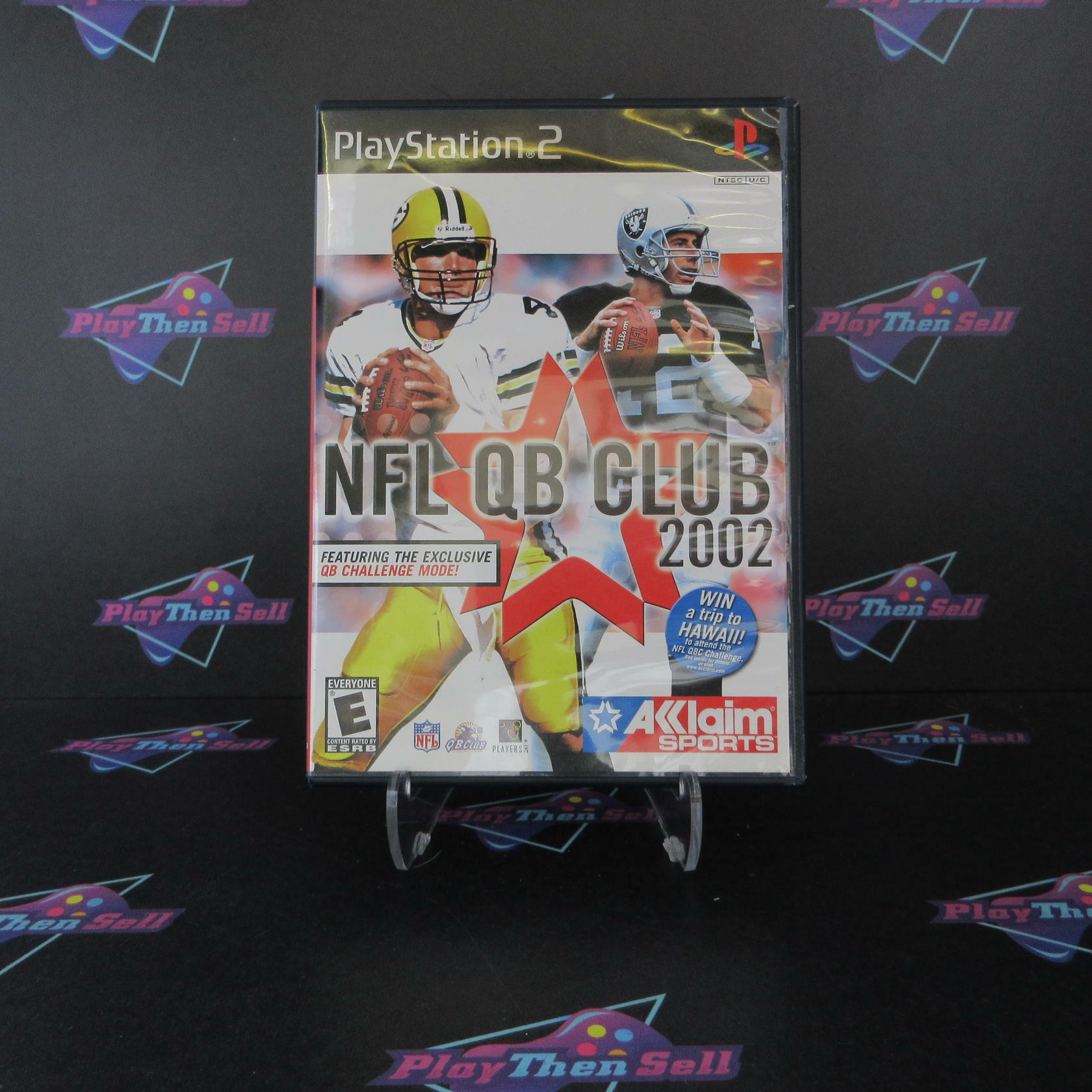 NFL QB Club 2002 PS2 PlayStation 2 AD + Reg Card Complete CIB - Very Good