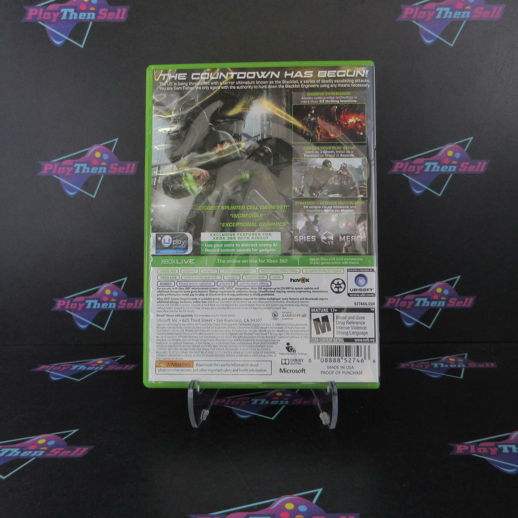 Tom Clancy's Splinter Cell Blacklist Xbox 360 Complete - Excellent