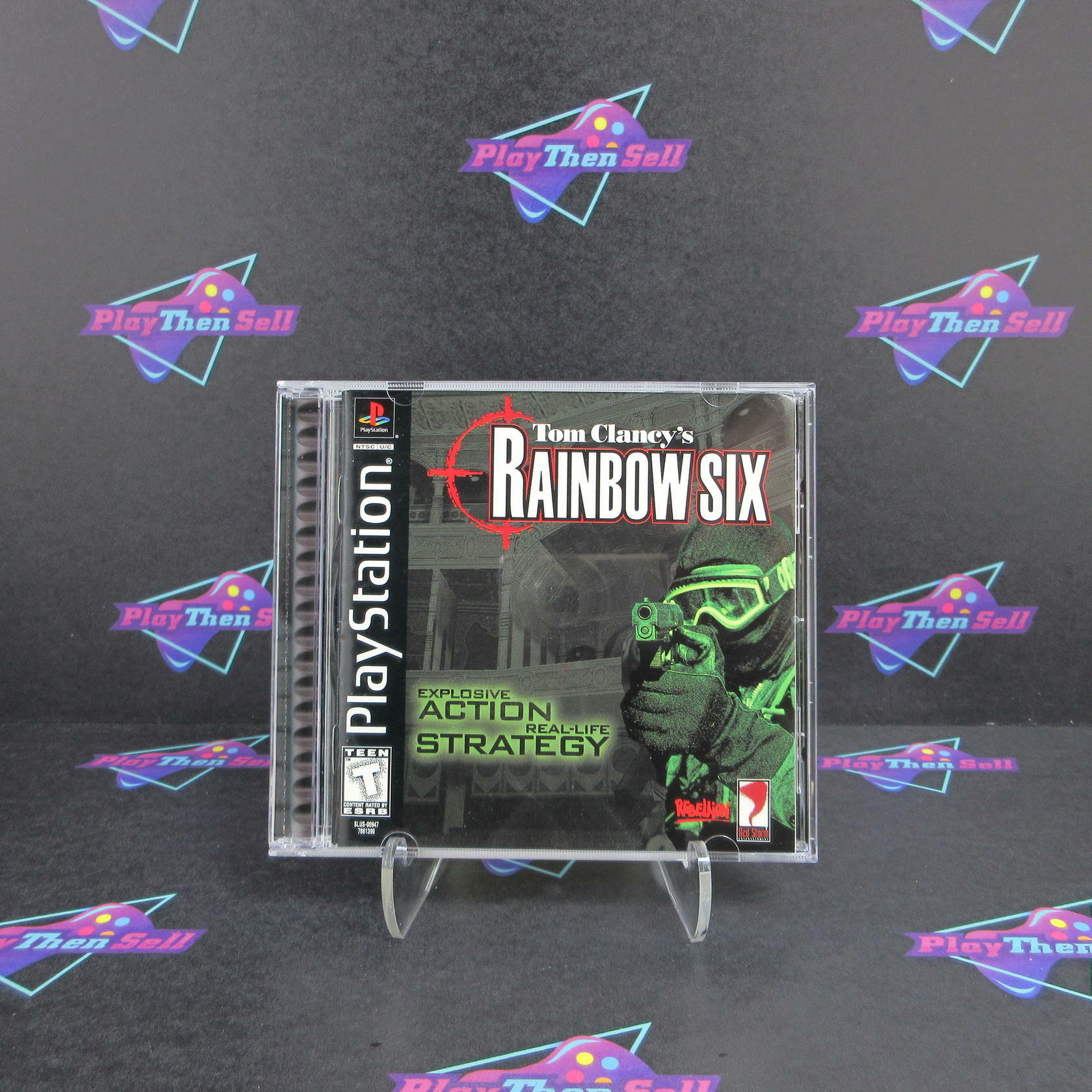 Tom Clancys Rainbow Six PS1 PlayStation 1 + Reg Card Complete - Excellent