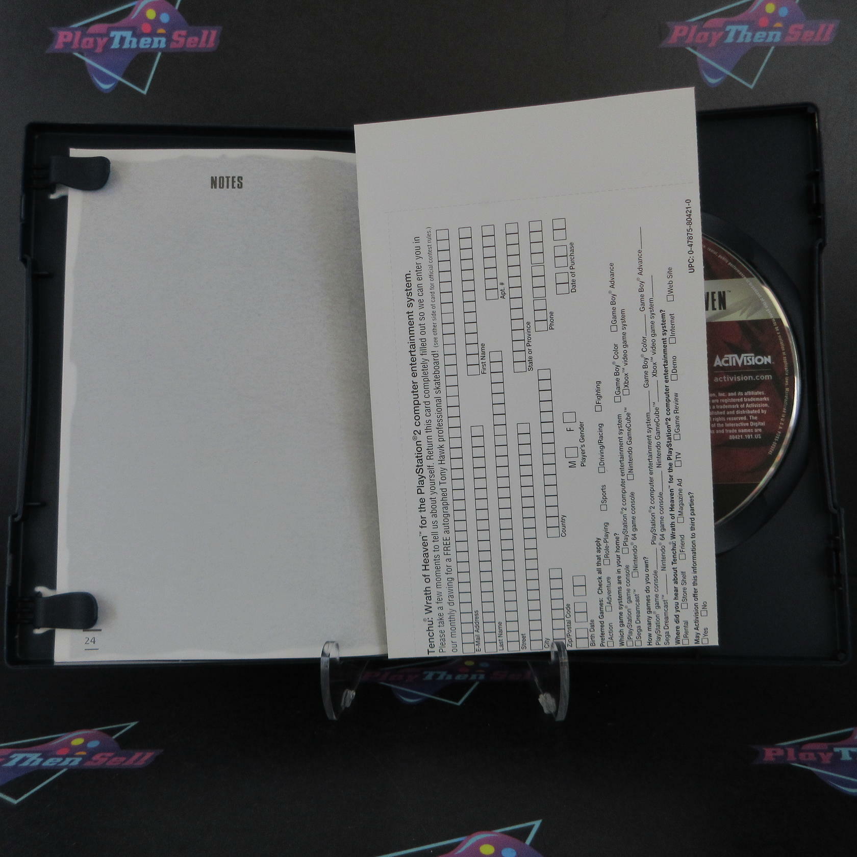 Tenchu Wrath of Heaven PS2 PlayStation 2 + Reg Card Complete - Excellent