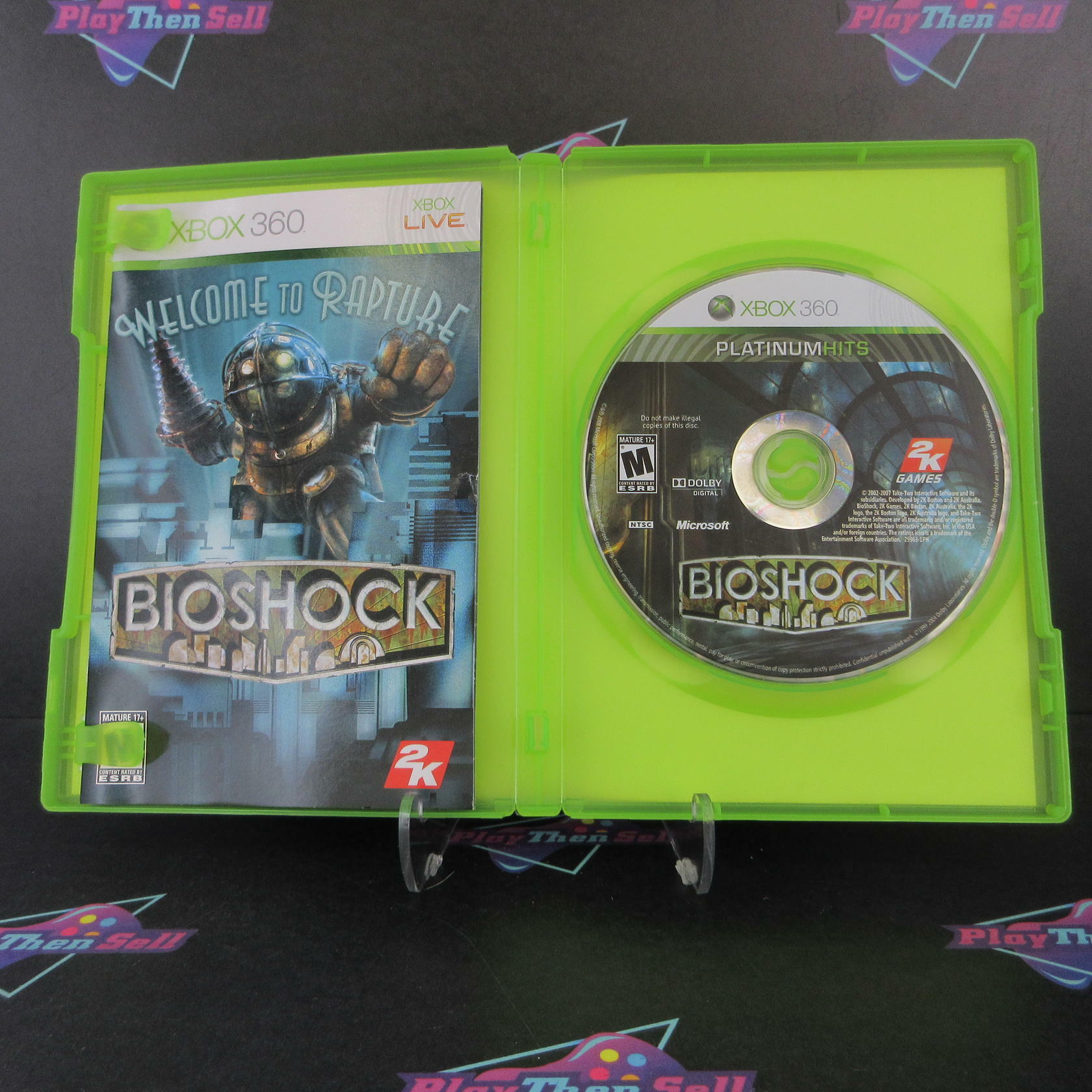 Bioshock Xbox 360 Platinum Hits Complete - Excellent