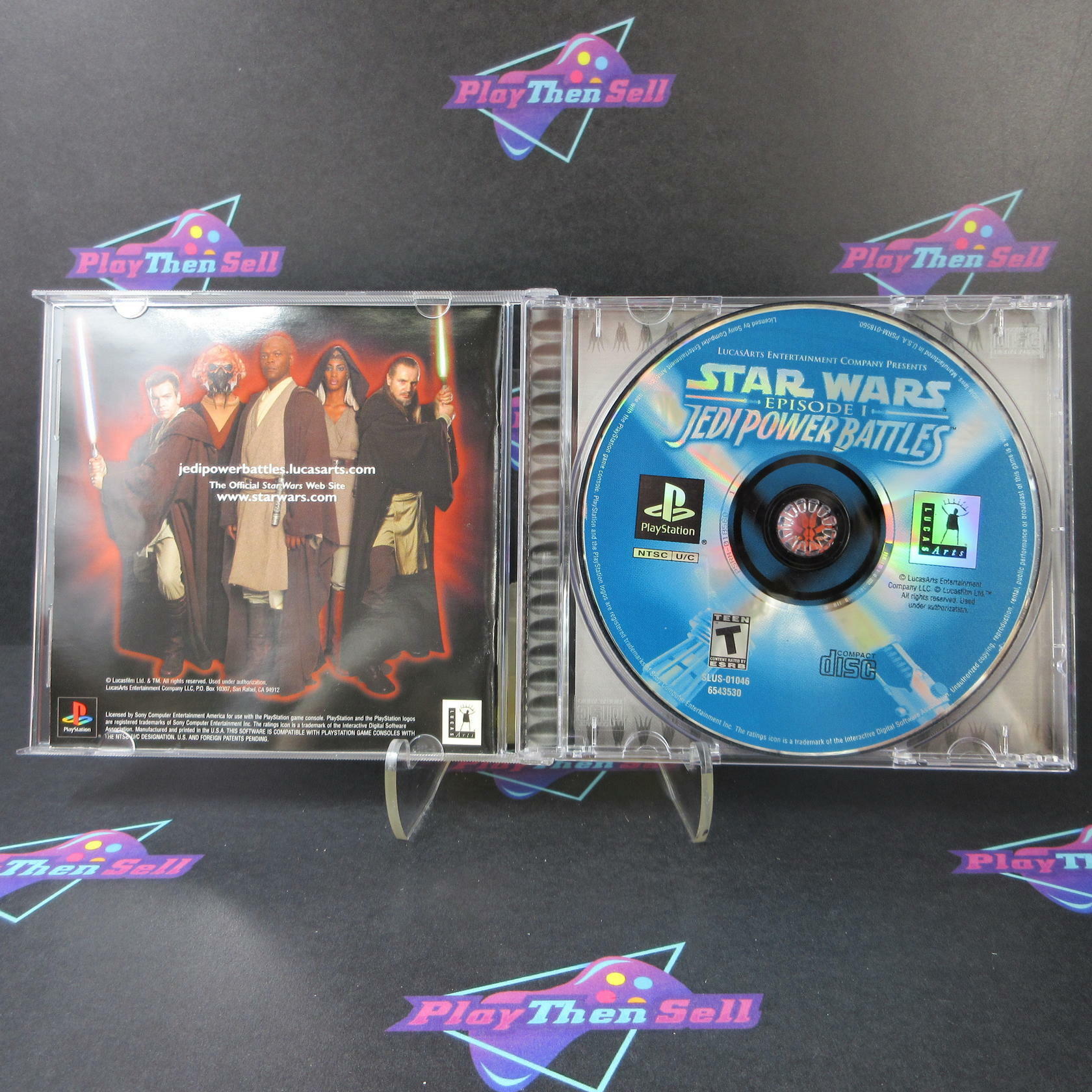 Star Wars Episode I Jedi Power Battles PS1 PlayStation 1 + Reg CIB - Excellent