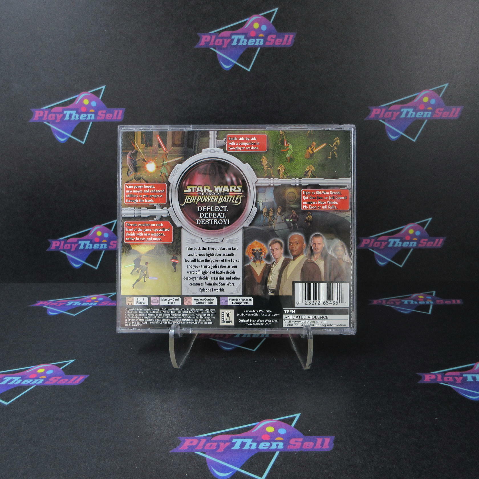Star Wars Episode I Jedi Power Battles PS1 PlayStation 1 + Reg CIB - Excellent