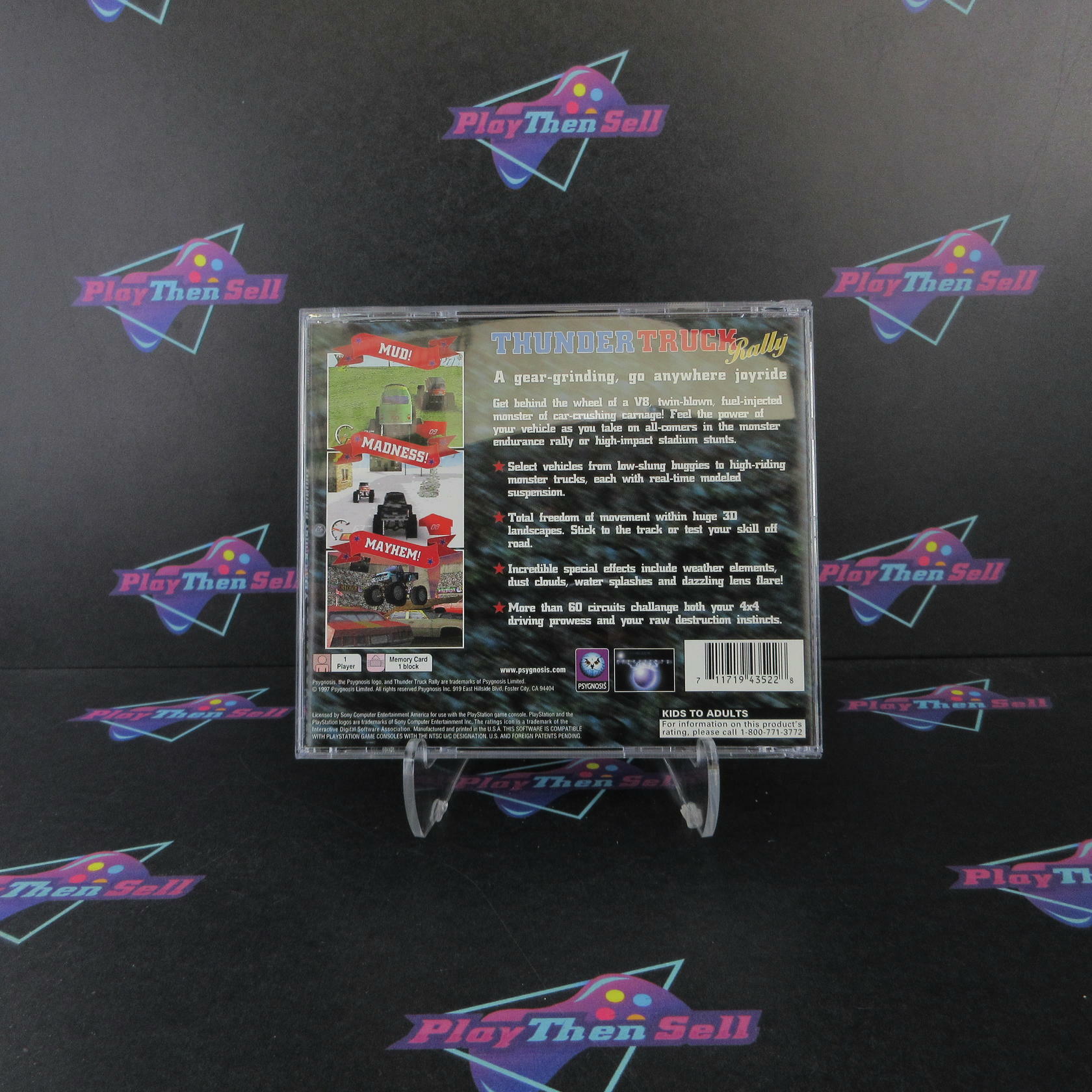 Thunder Truck Rally PS1 PlayStation 1 + Reg Card Complete - Excellent