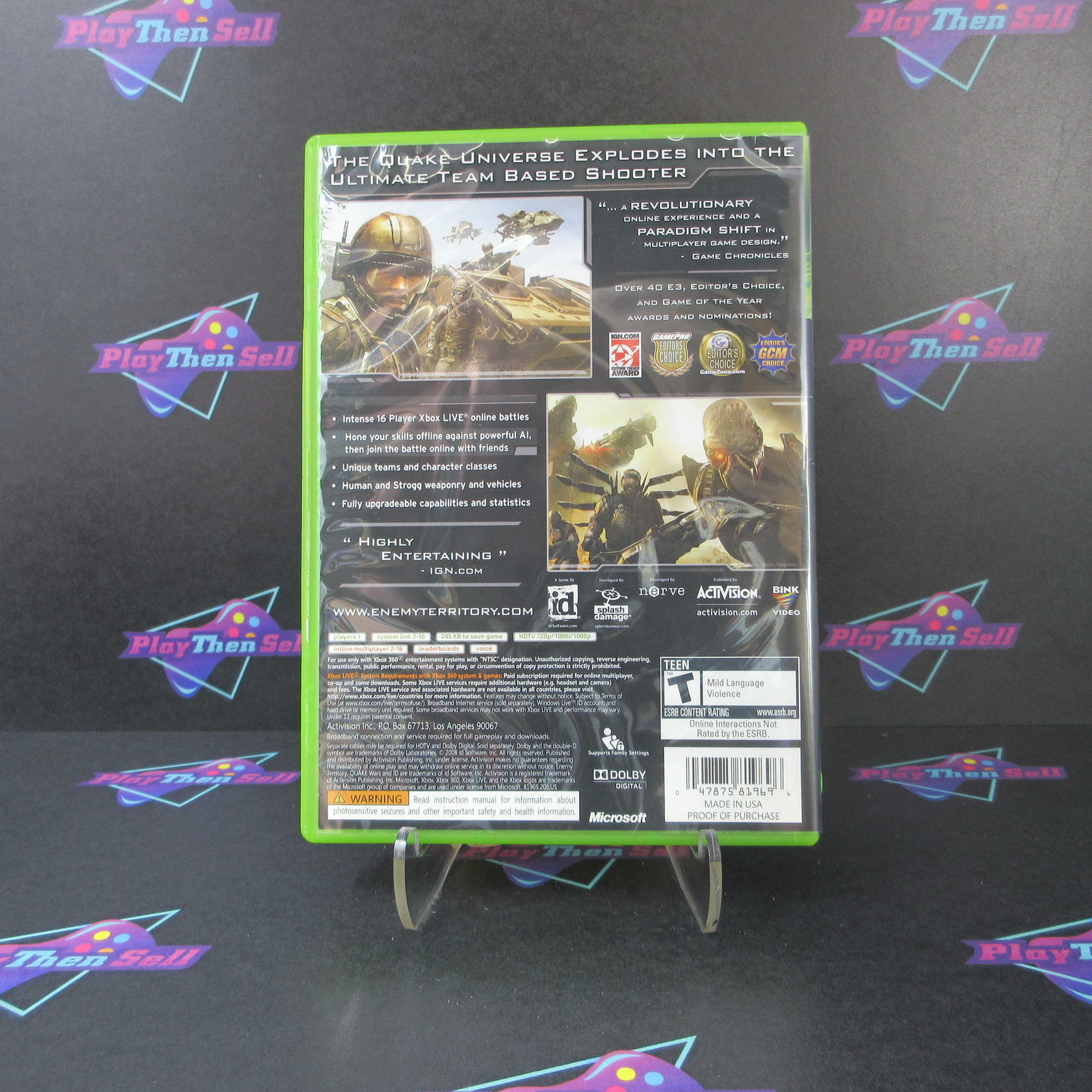 Enemy Territory Quake Wars Xbox 360 - Very Good