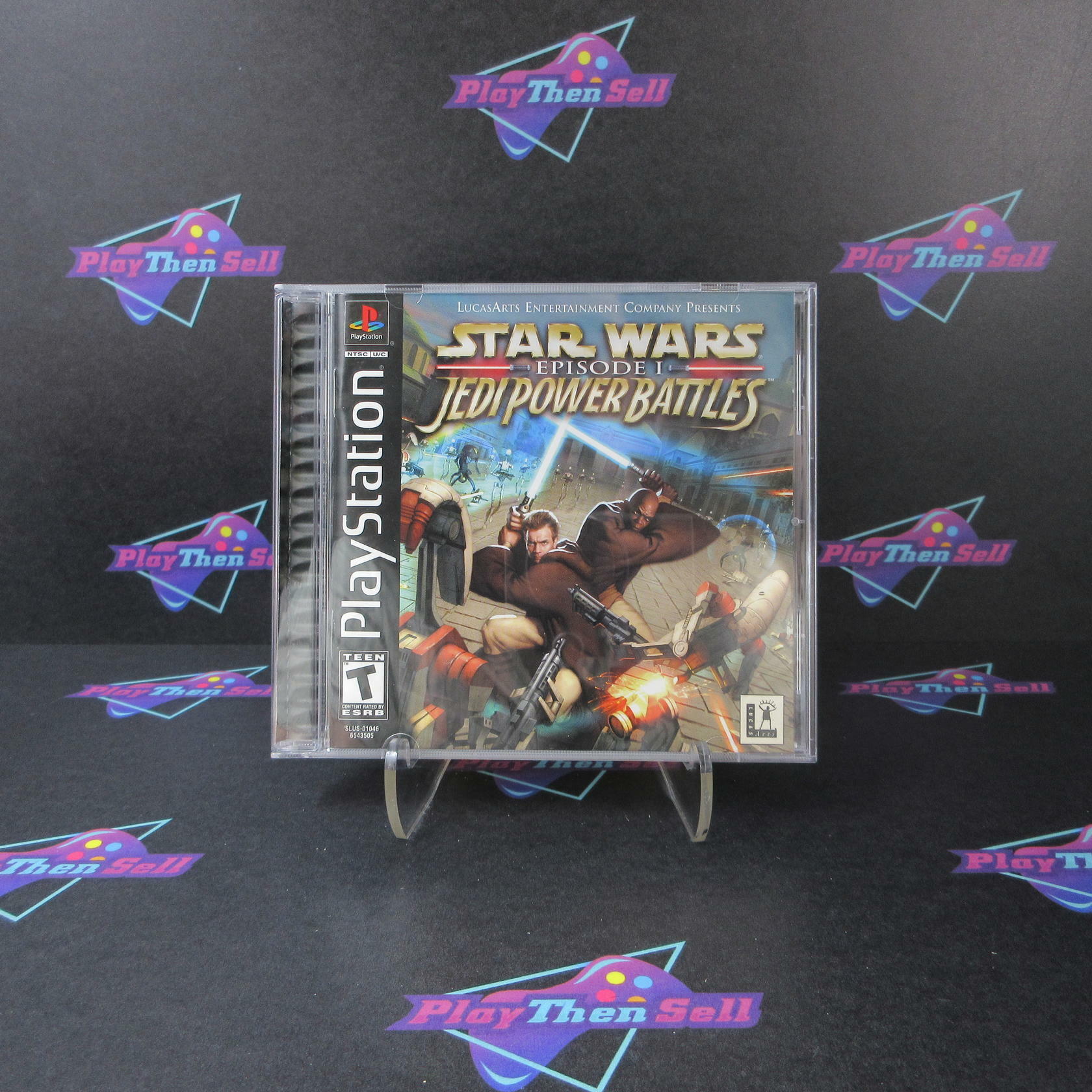 Star Wars Episode I Jedi Power Battles PS1 PlayStation 1 + Reg CIB - Excellent