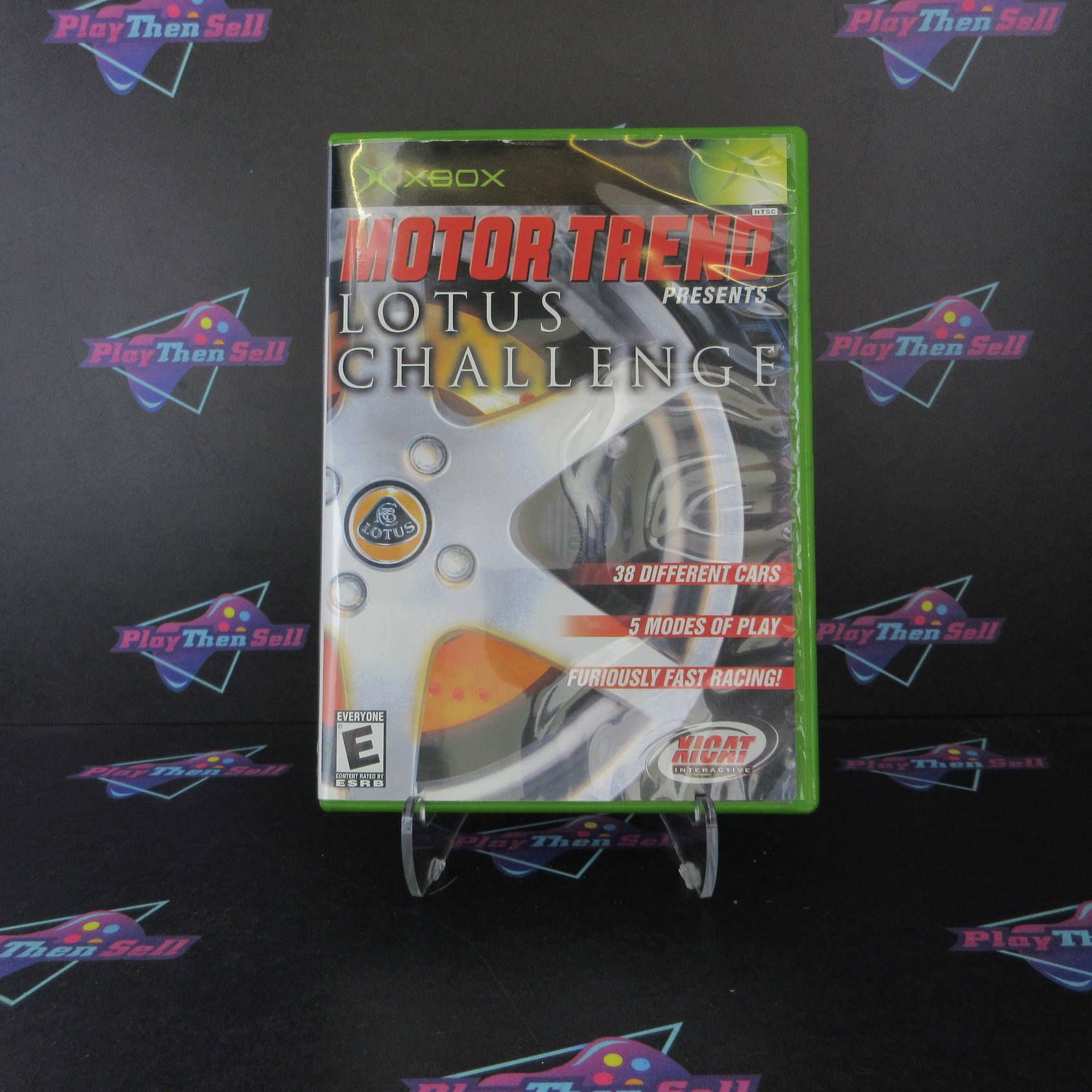 Motor Trend Lotus Challenge Xbox AD + Reg Card Complete CIB - Very Good