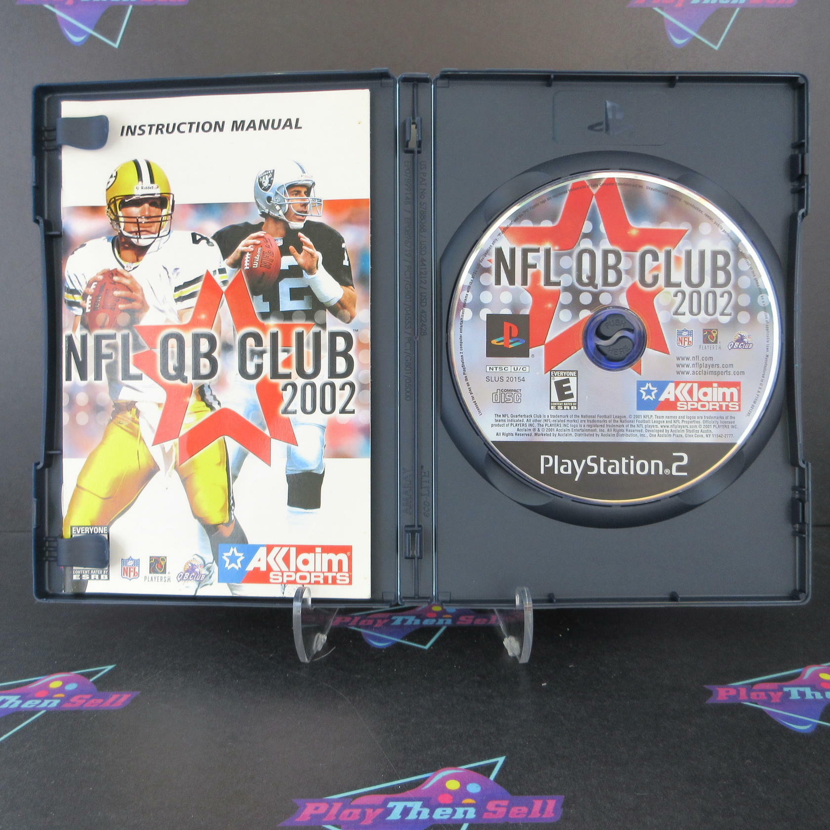 NFL QB Club 2002 PS2 PlayStation 2 AD + Reg Card Complete CIB - Very Good