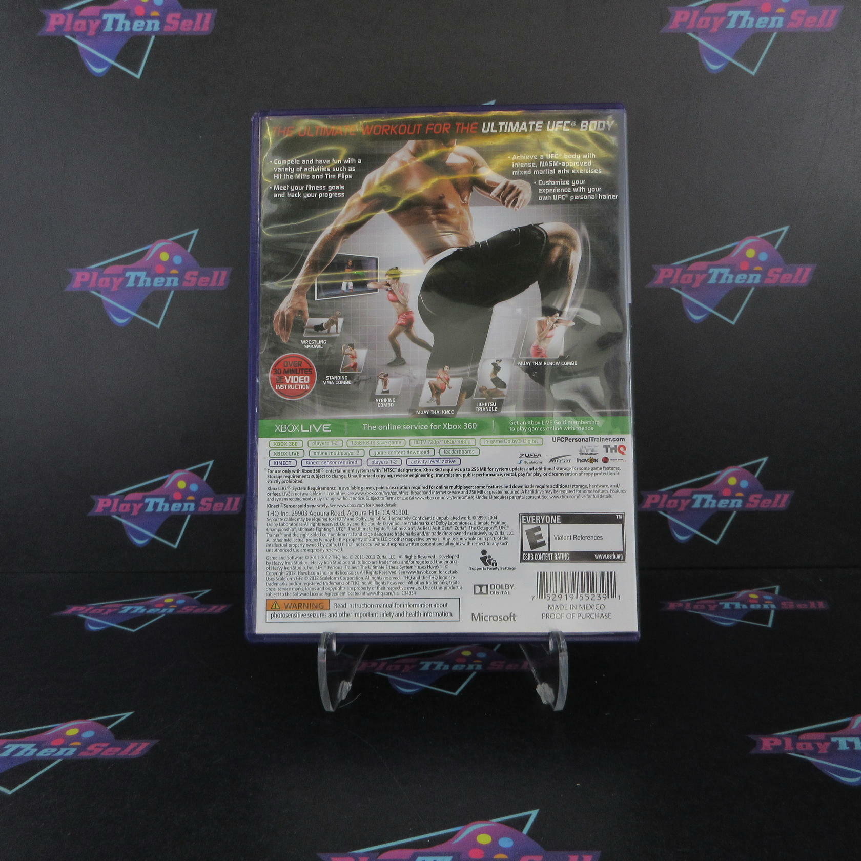 UFC Personal Trainer Xbox 360 PH AD Complete CIB - Very Good