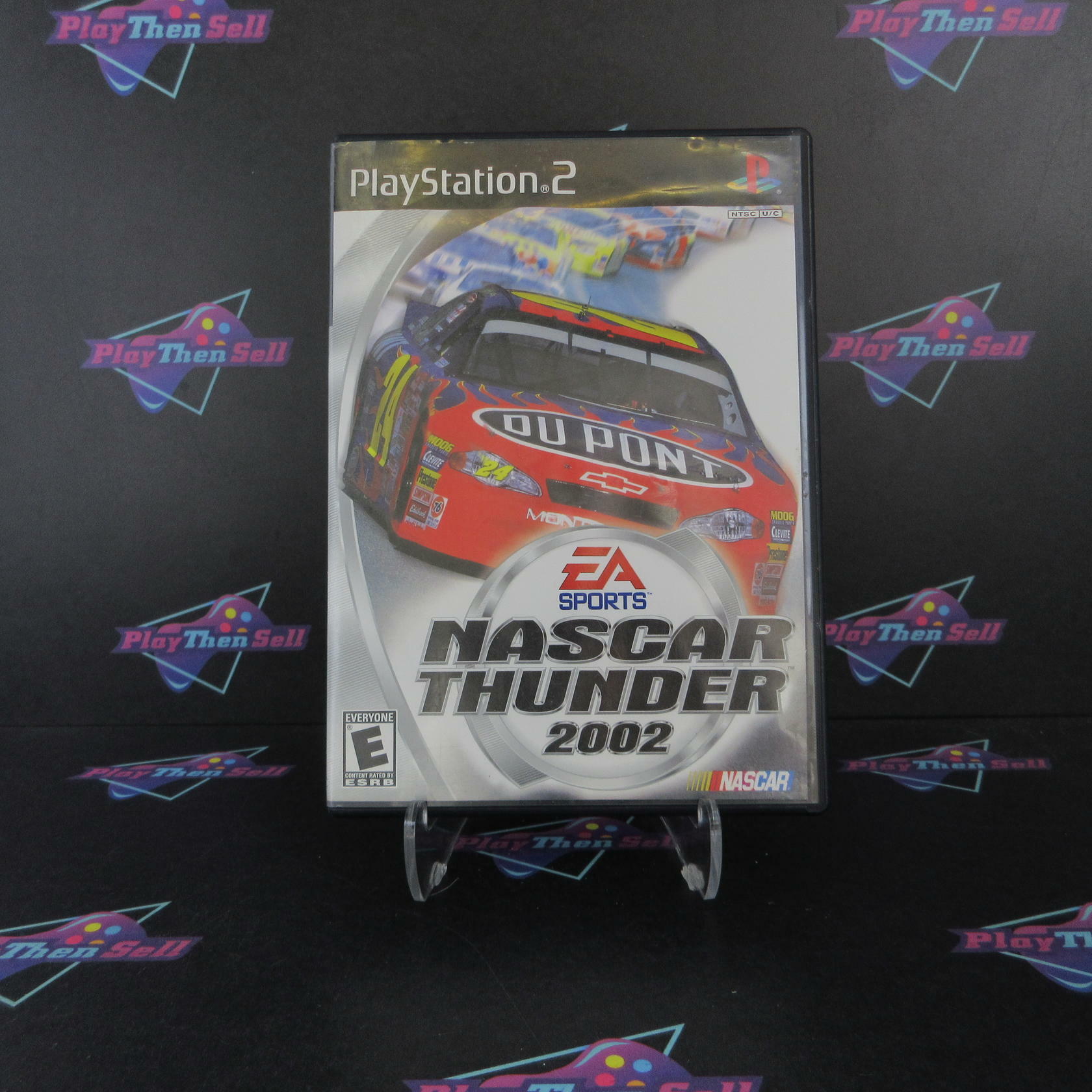 NASCAR Thunder 2002 PS2 PlayStation 2 AD/MD + Reg Card Complete CIB - Very Good