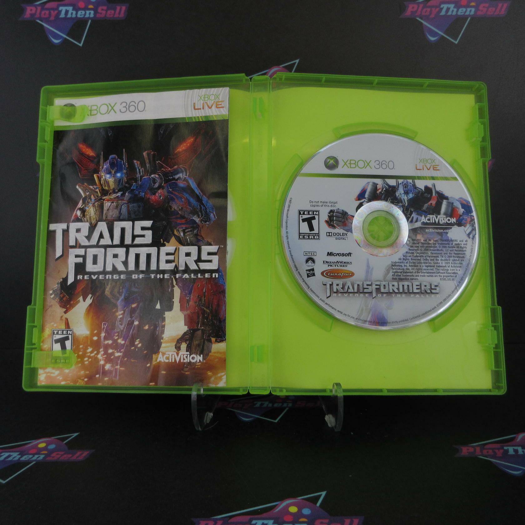 Transformers Revenge of the Fallen Xbox 360 AD Complete CIB - Very Good