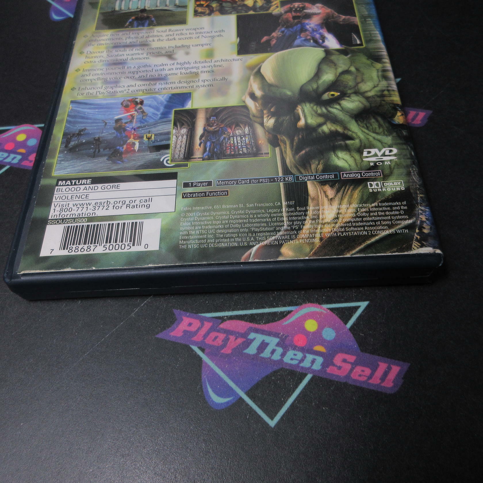 Legacy of Kain Soul Reaver 2 PS2 PlayStation 2 AD + Reg Card Complete CIB - Very Good