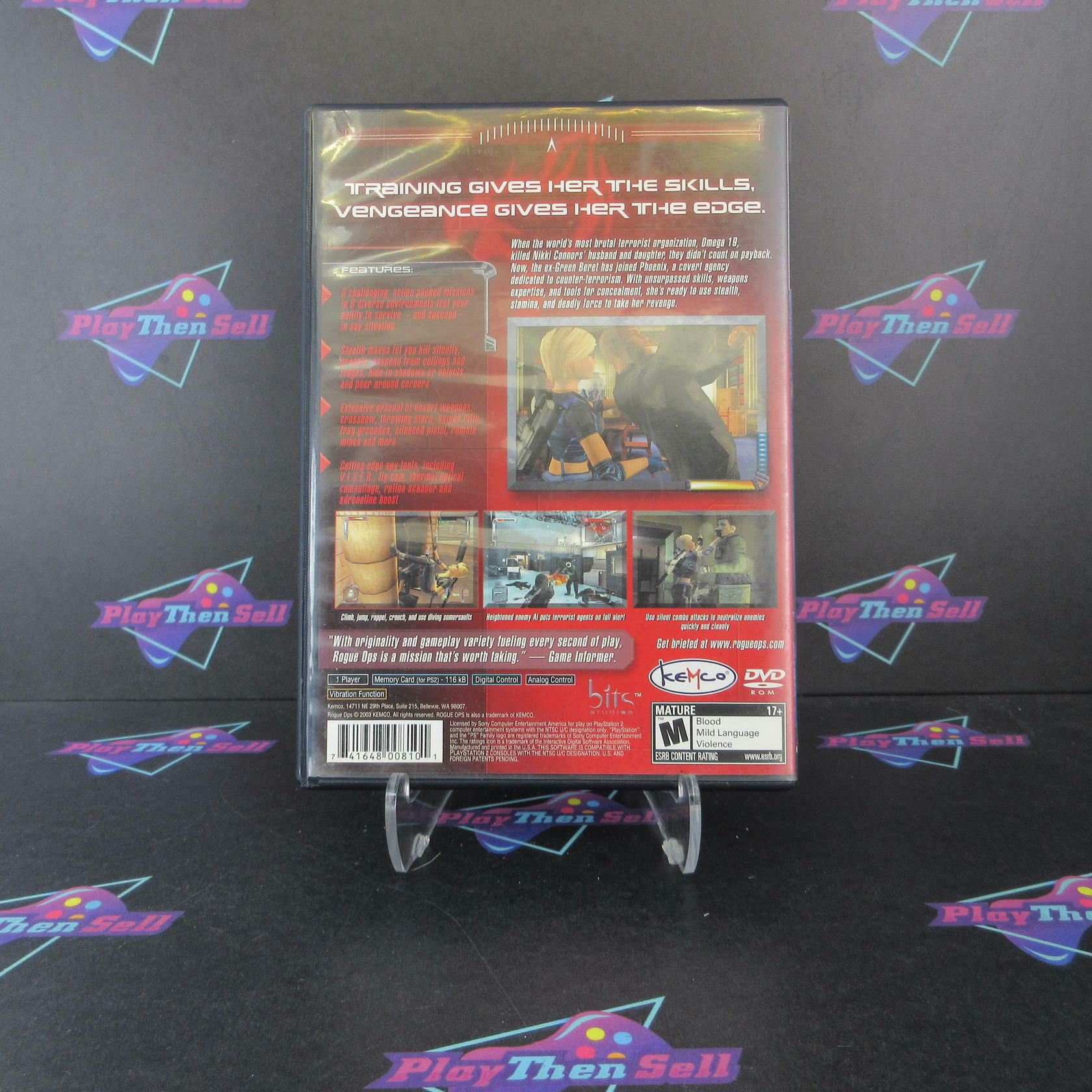 Rogue Ops PS2 PlayStation 2 AD/NM - Very Good