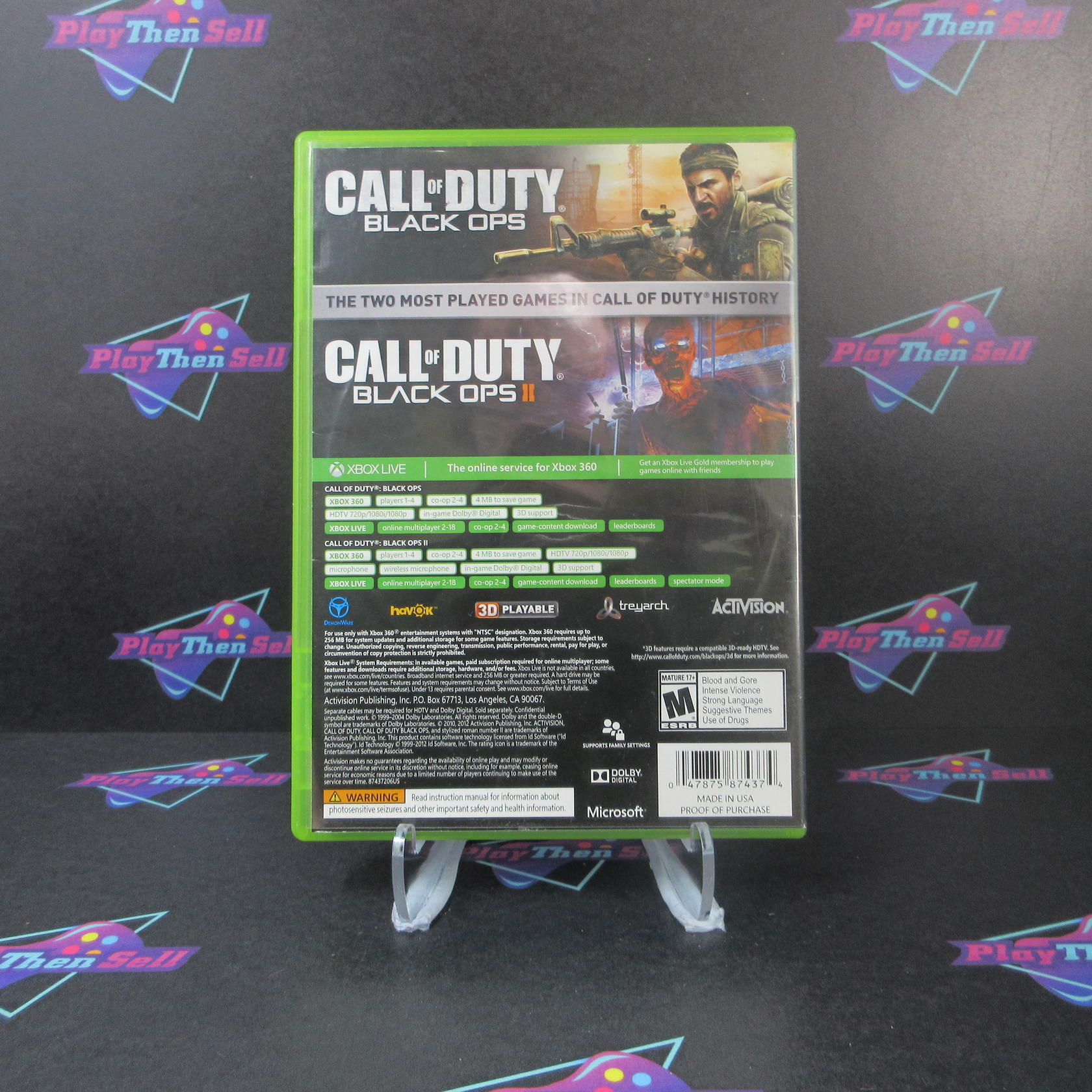 Call of Duty: Black Ops Combo Pack Xbox 360 AD Complete CIB - Very Good