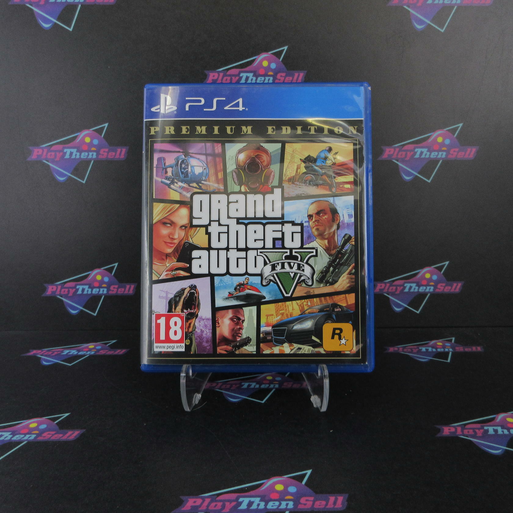 Grand Theft Auto V Premium Edition PS4 PlayStation 4 PAL + Map - Like New