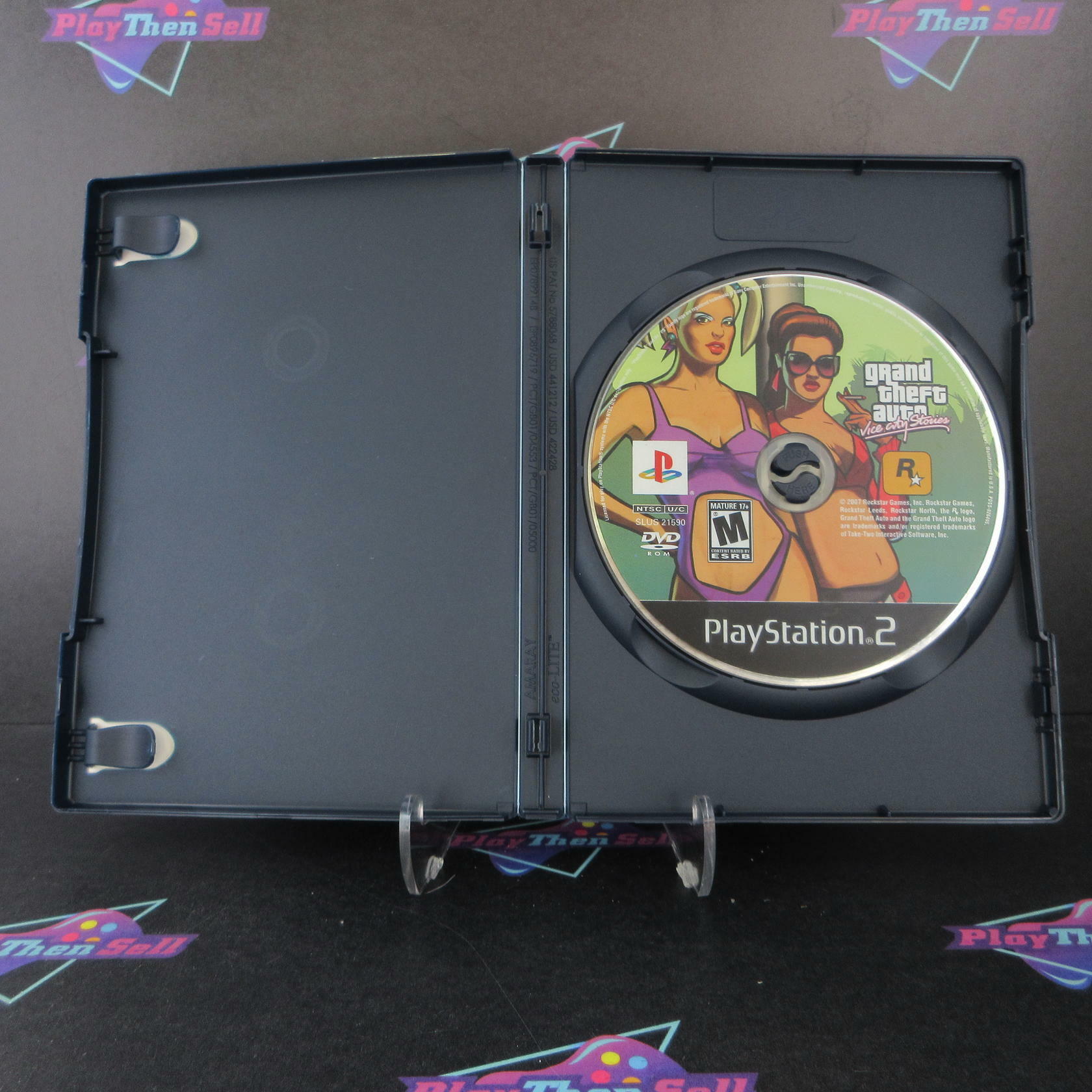 Grand Theft Auto Vice City Stories Rental Art PS2 PlayStation 2  AD/NM - Very Good