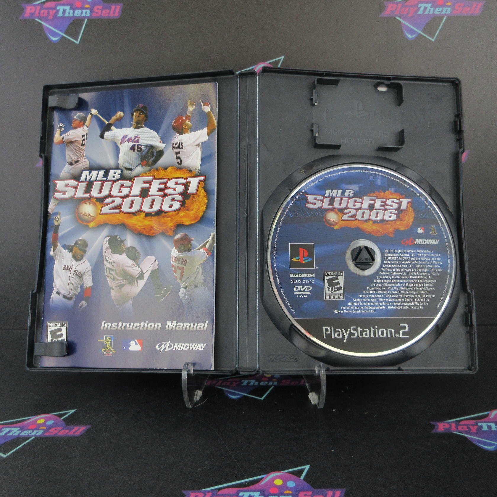 MLB Slugfest 2006 PS2 PlayStation 2 AD + Reg Card Complete CIB - Very Good