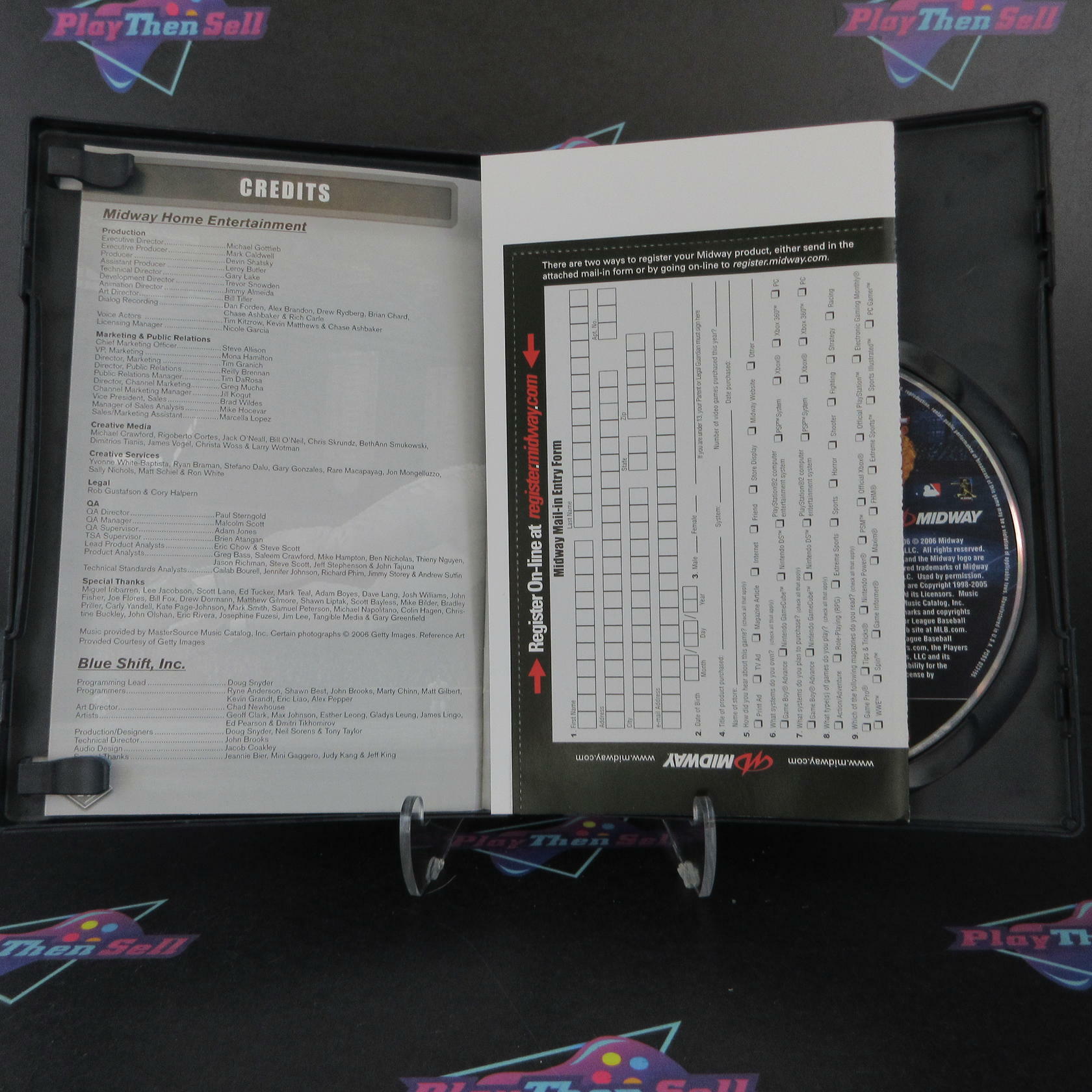 MLB Slugfest 2006 PS2 PlayStation 2 AD + Reg Card Complete CIB - Very Good