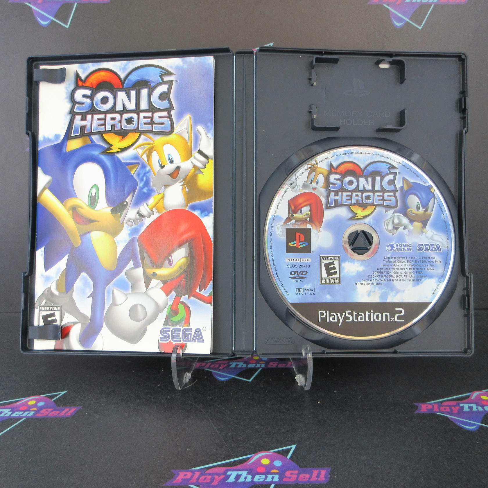 Sonic Heroes PS2 PlayStation 2 AD Complete CIB - Very Good