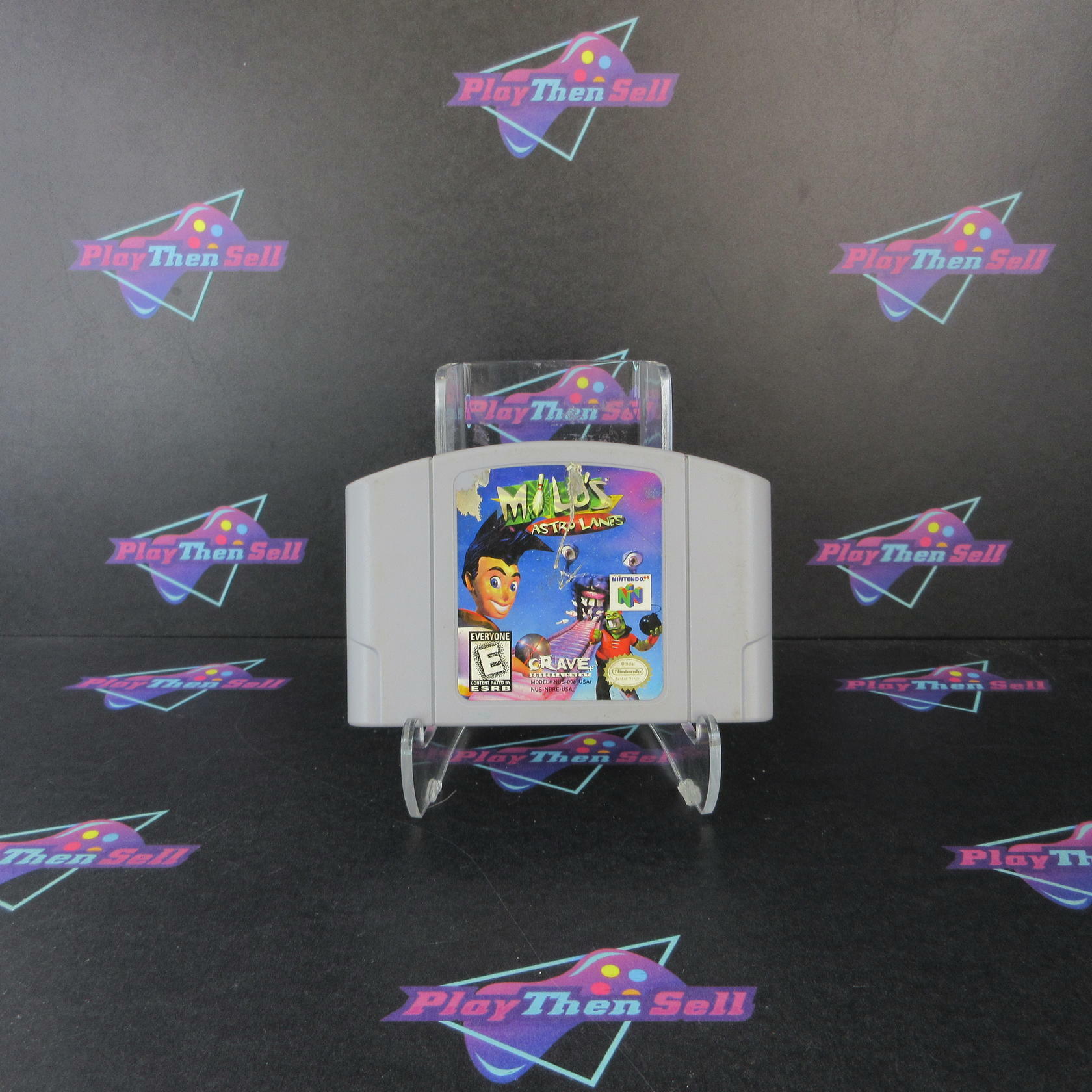 Milo's Astro Lanes Nintendo 64 N64 Cartridge Only AD Authentic / Tested - Very Good