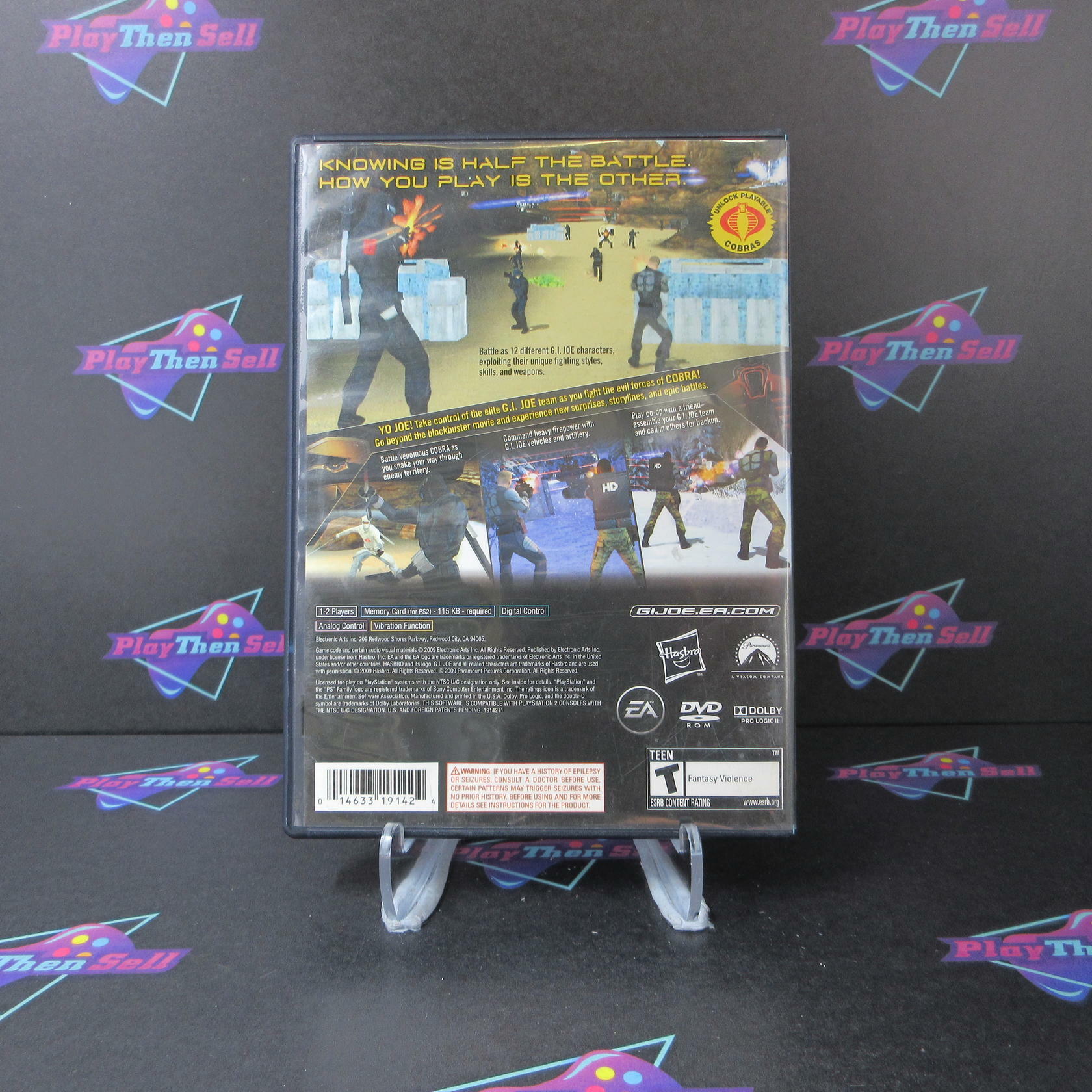 G.I. JOE The Rise of Cobra PS2 PlayStation 2 AD Complete CIB - Very Good