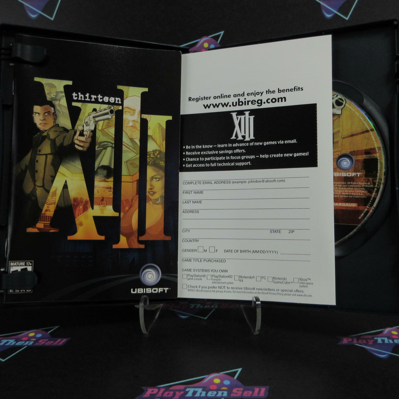 XIII PS2 PlayStation 2 + Reg Card - Like New