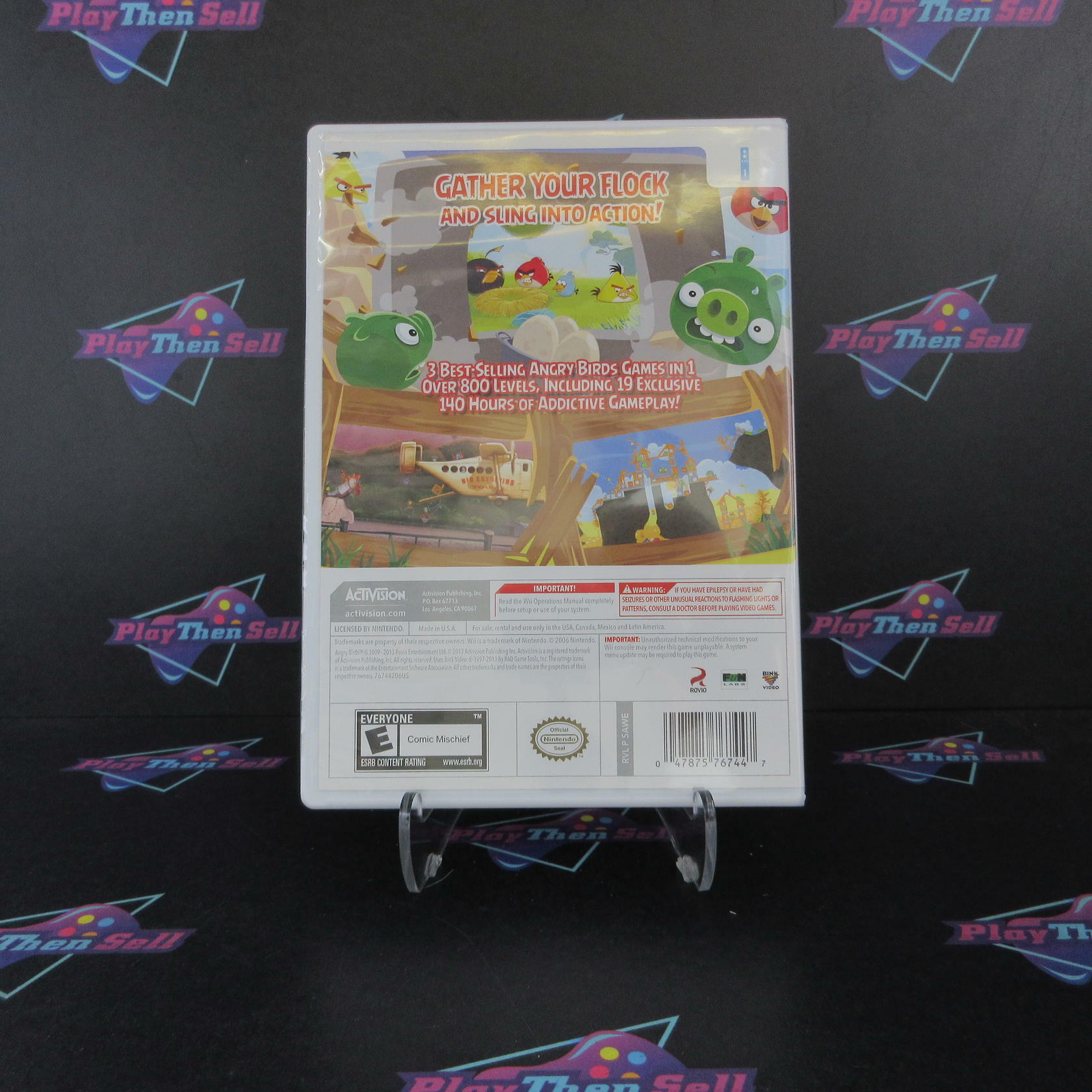 Angry Birds Trilogy Nintendo Wii AD Complete CIB - Very Good