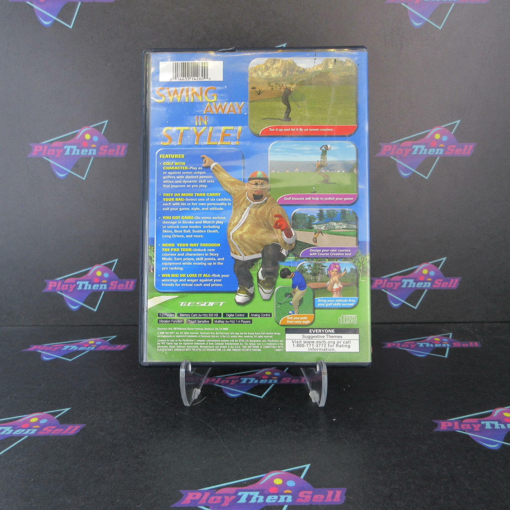 Swing Away Golf PS2 PlayStation 2 AD/MD Complete CIB - Very Good