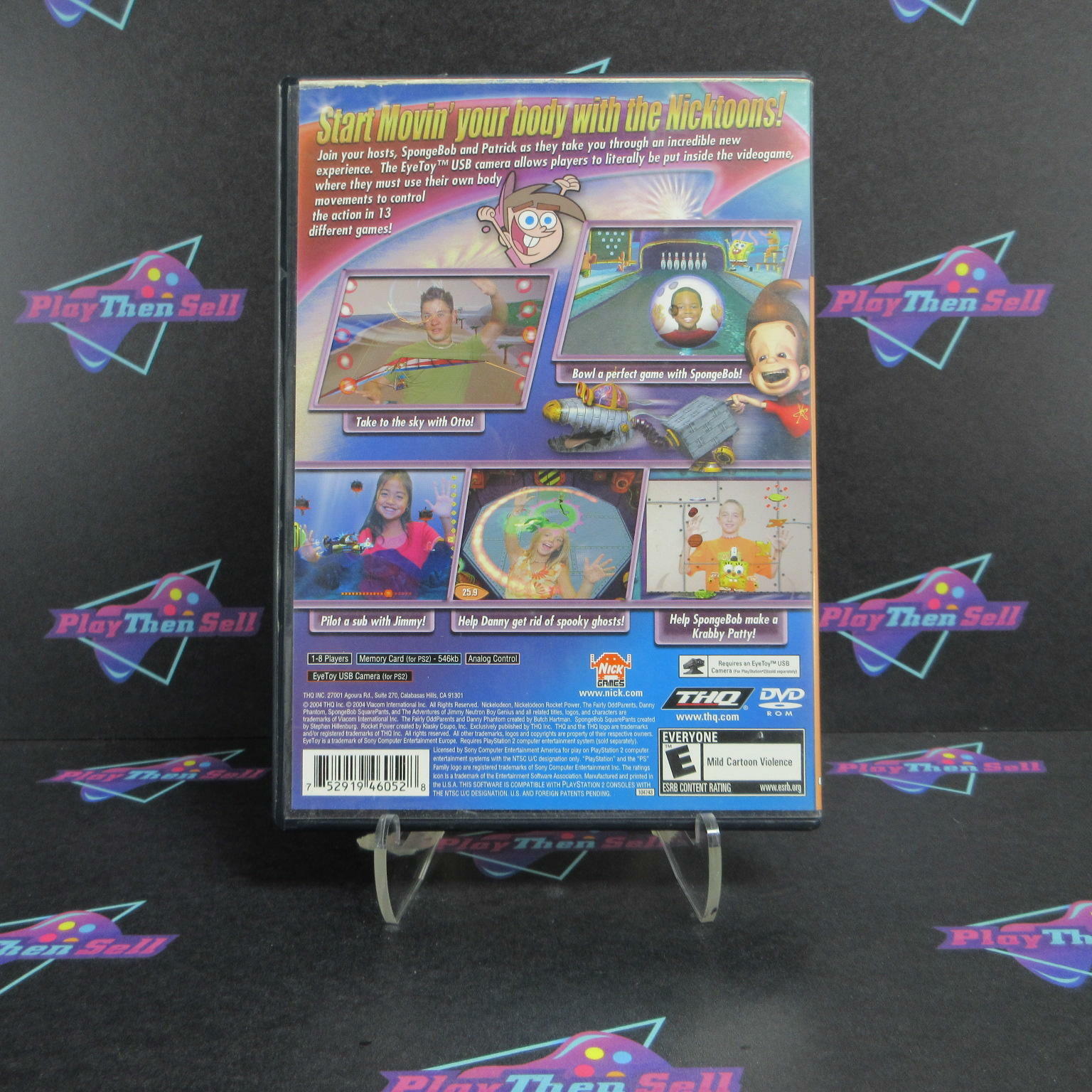 Nicktoons Movin' PS2 PlayStation 2 AD Complete CIB - Very Good