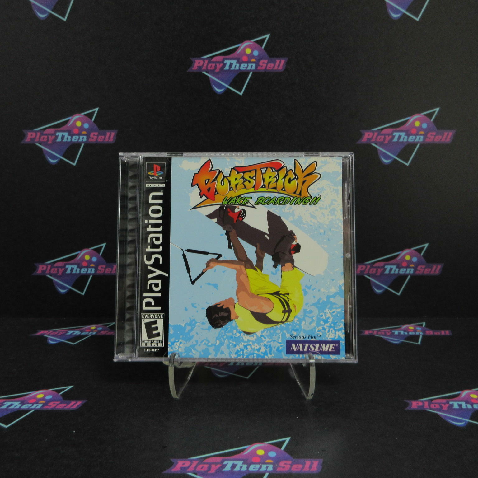 Burstrick Wake Boarding PS1 PlayStation 1 + Reg Card Complete - Excellent