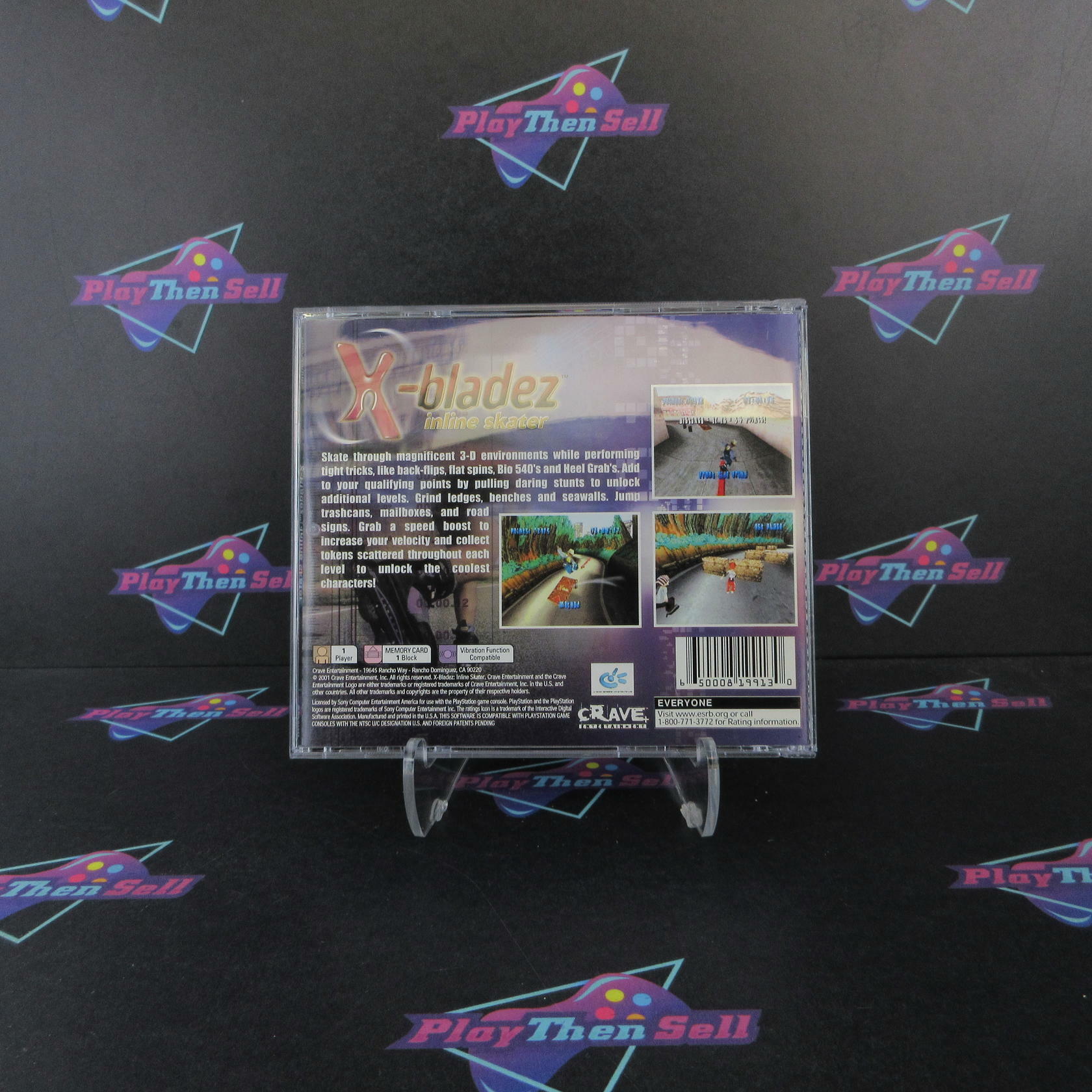 X-bladez Inline Skater PS1 PlayStation 1 Complete - Excellent