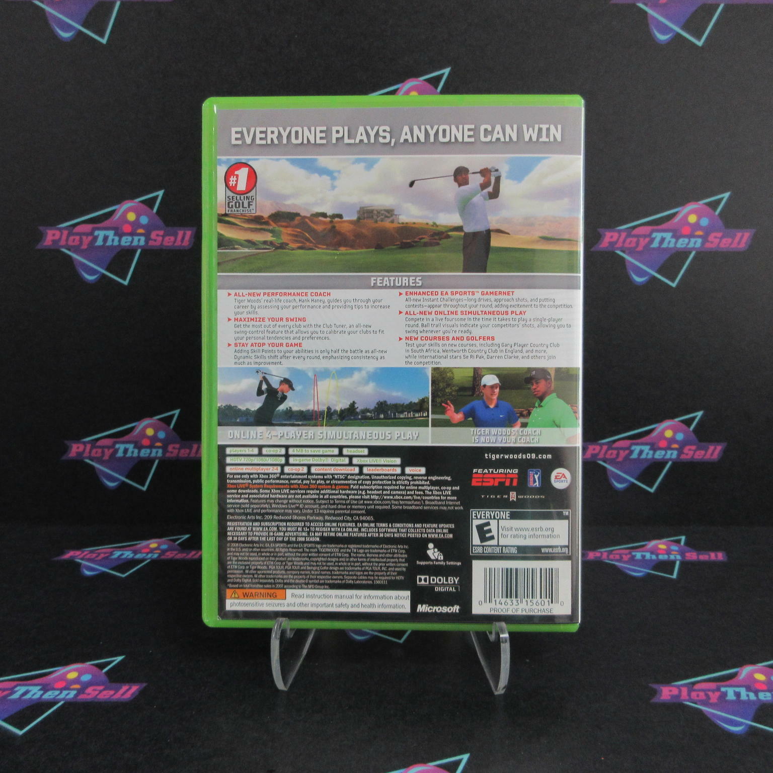 Tiger Woods PGA Tour 09 Xbox 360 Complete - Excellent