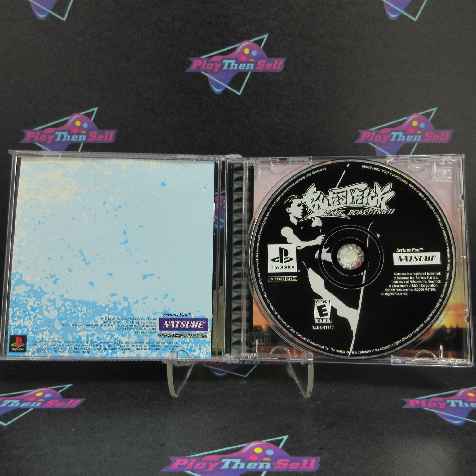 Burstrick Wake Boarding PS1 PlayStation 1 + Reg Card Complete - Excellent