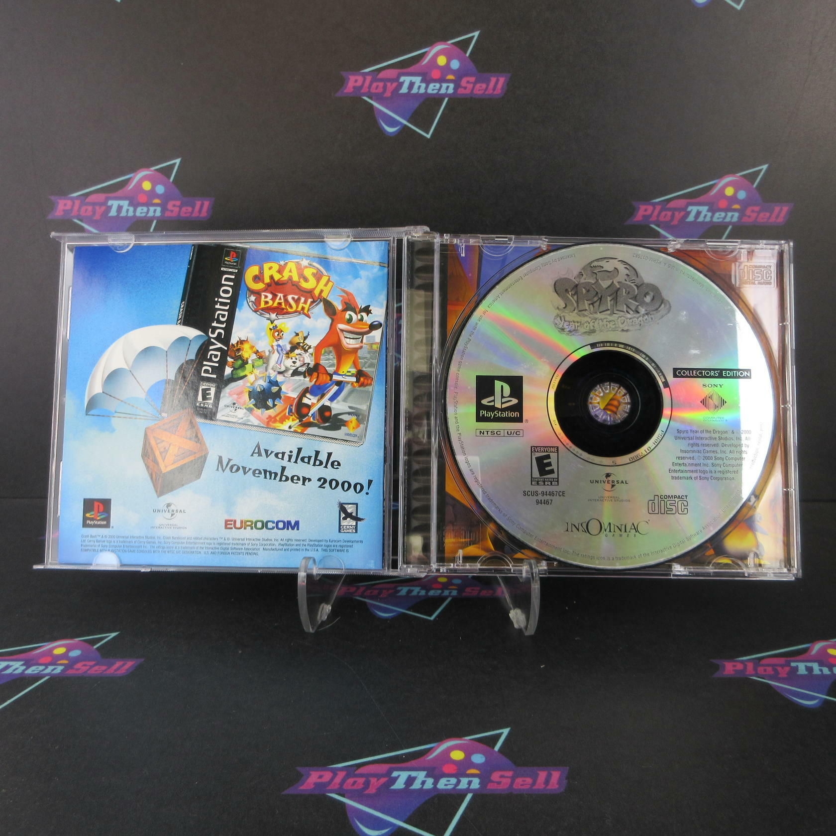 Spyro Year of the Dragon PS1 PlayStation 1 Collector's Disc Complete - Excellent