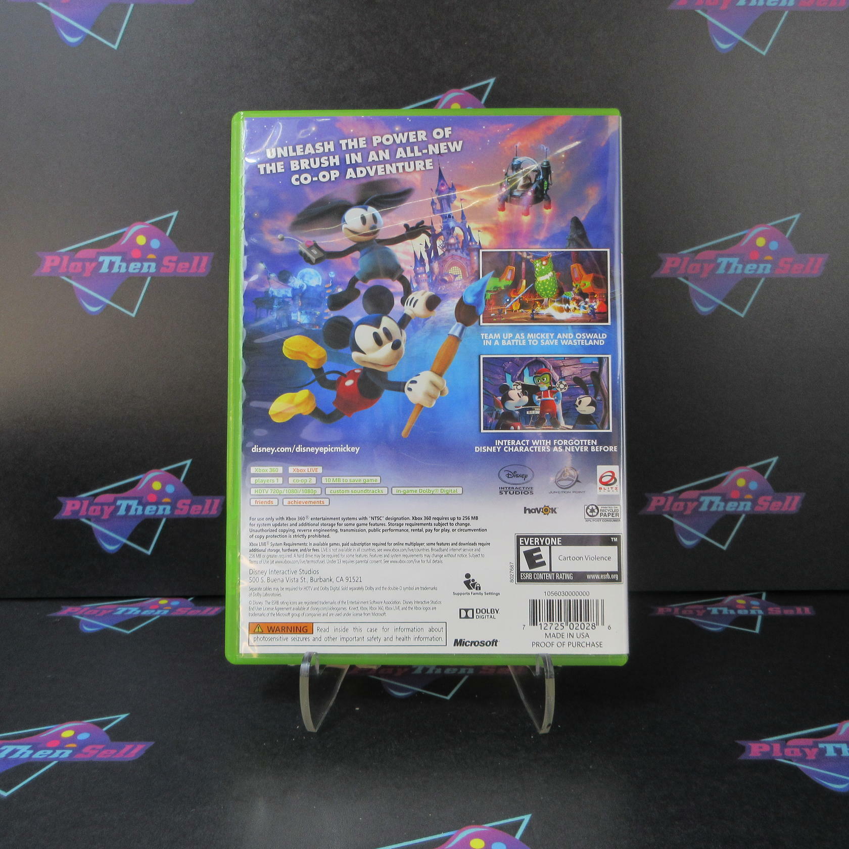 Disney Epic Mickey 2 The Power of Two Xbox 360 Complete - Excellent