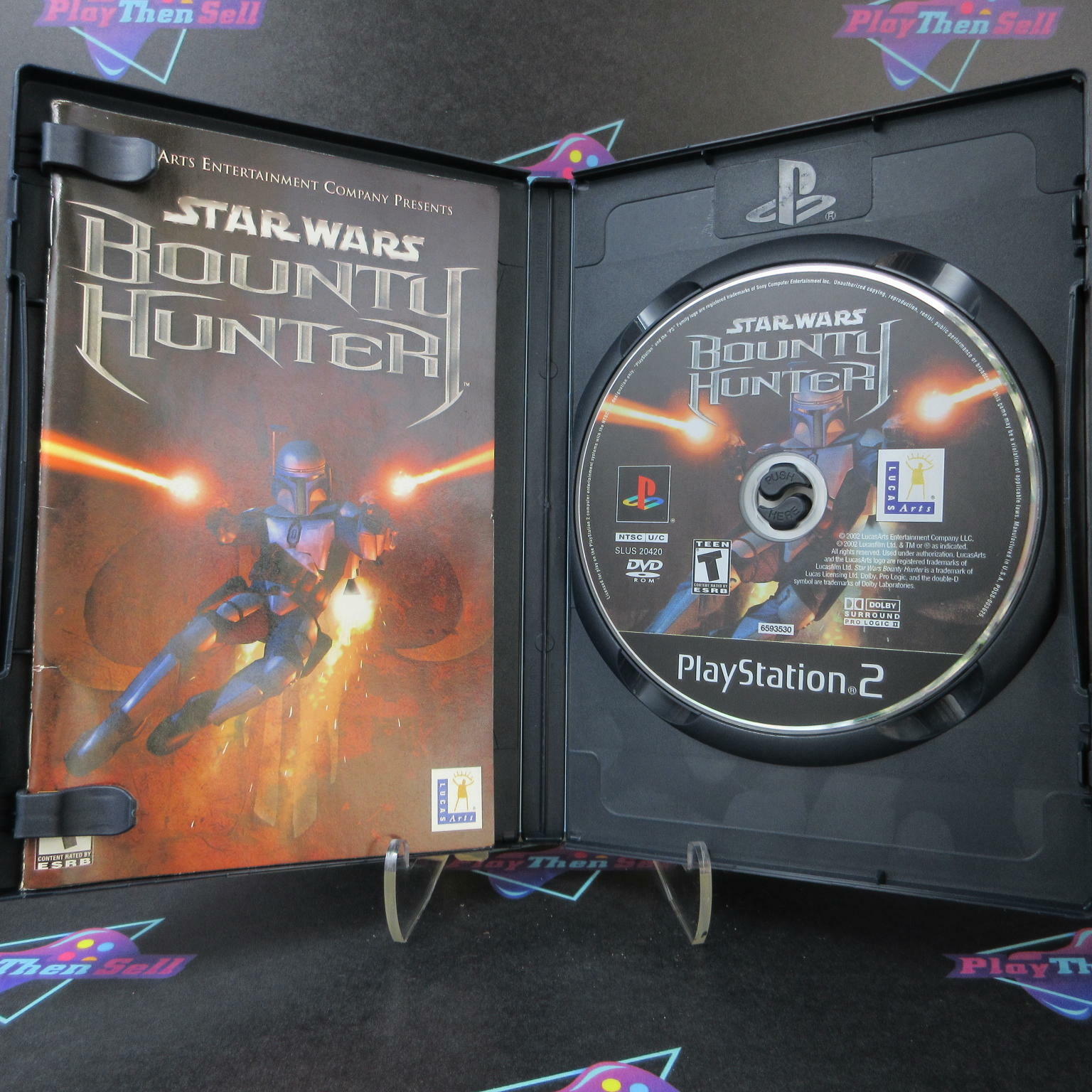 Star Wars Bounty Hunter PS2 PlayStation 2 + Reg Card Complete - Excellent