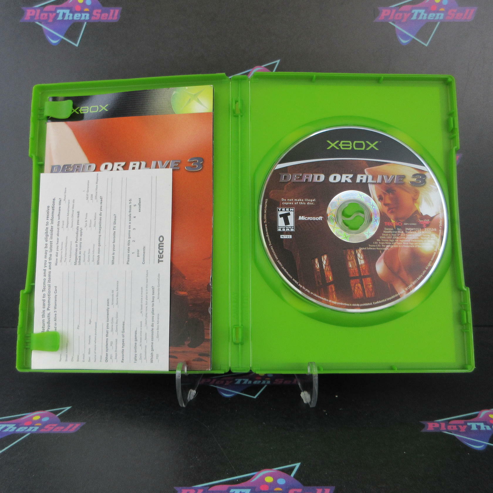 Dead or Alive 3 Xbox + Reg Card Complete - Refurbished