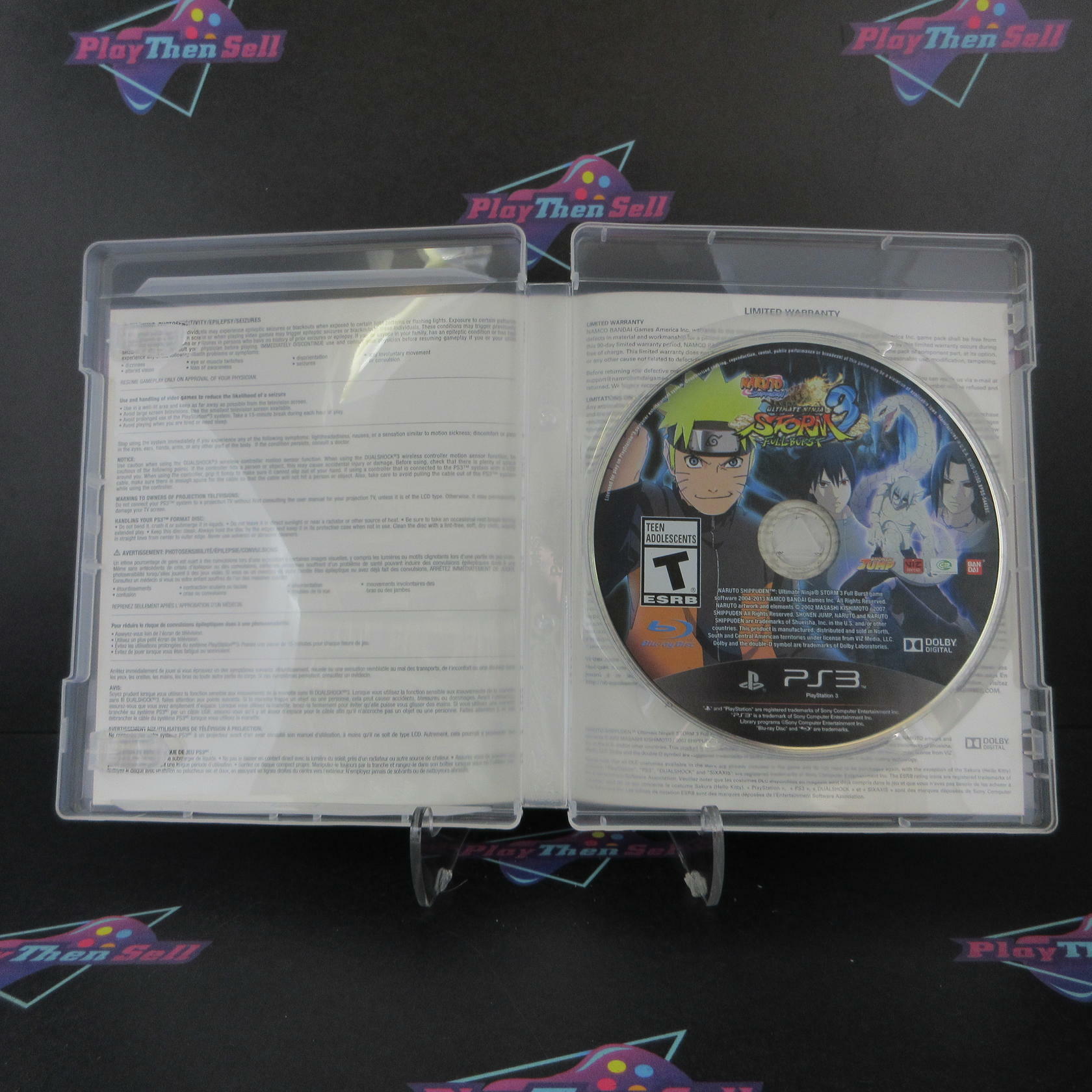 Naruto Shippuden Ultimate Storm 3 Full Burst PS3 PlayStation 3 CIB - Excellent
