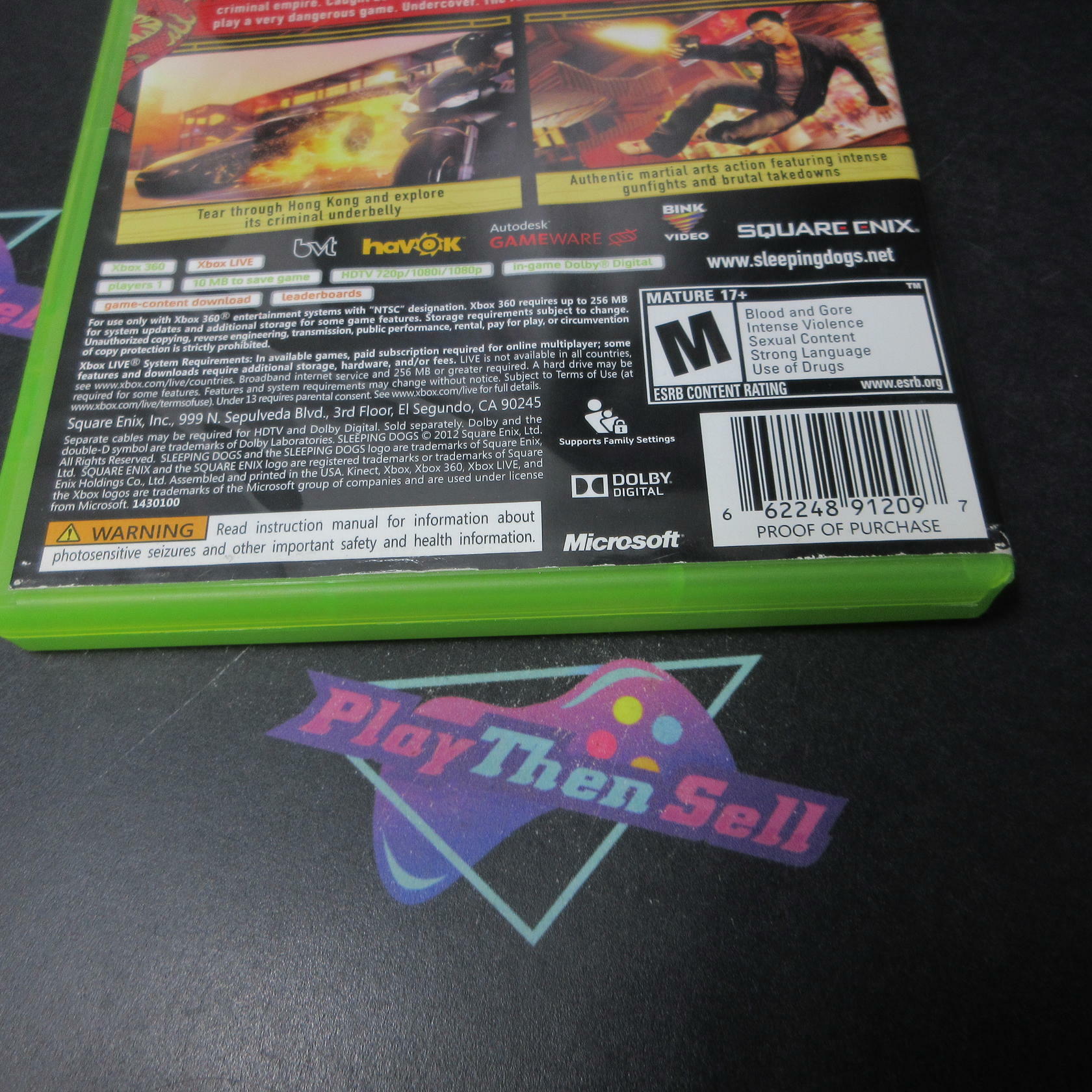 Sleeping Dogs Xbox 360 AD/NM - Very Good