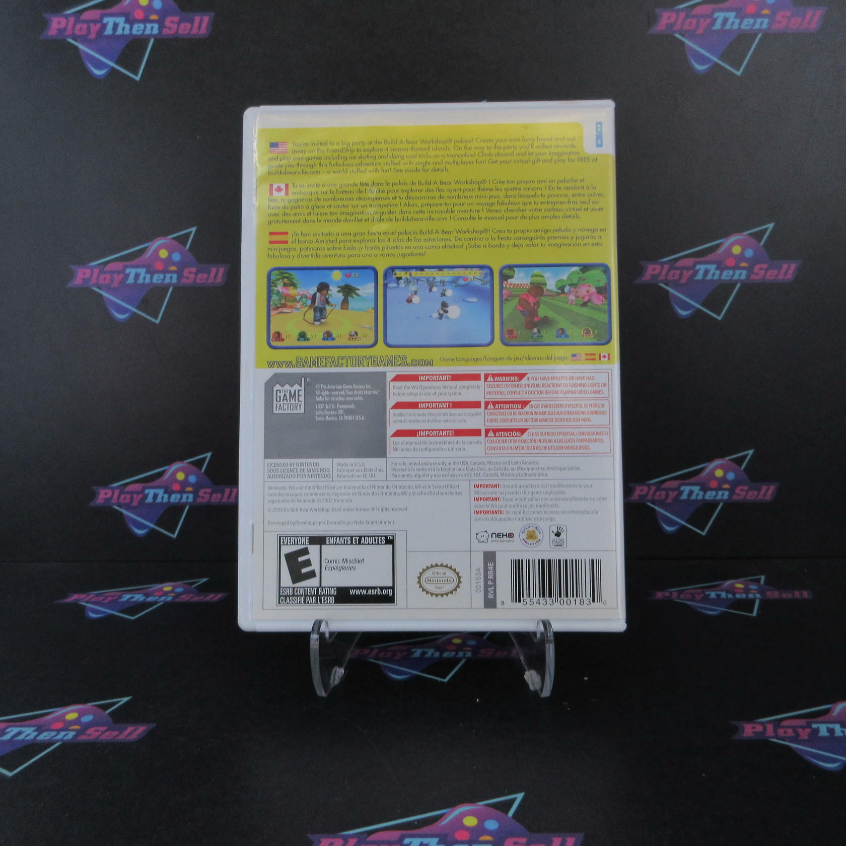 Build-A-Bear Workshop A Friend Fur All Seasons Nintendo Wii AD/NM - Very Good