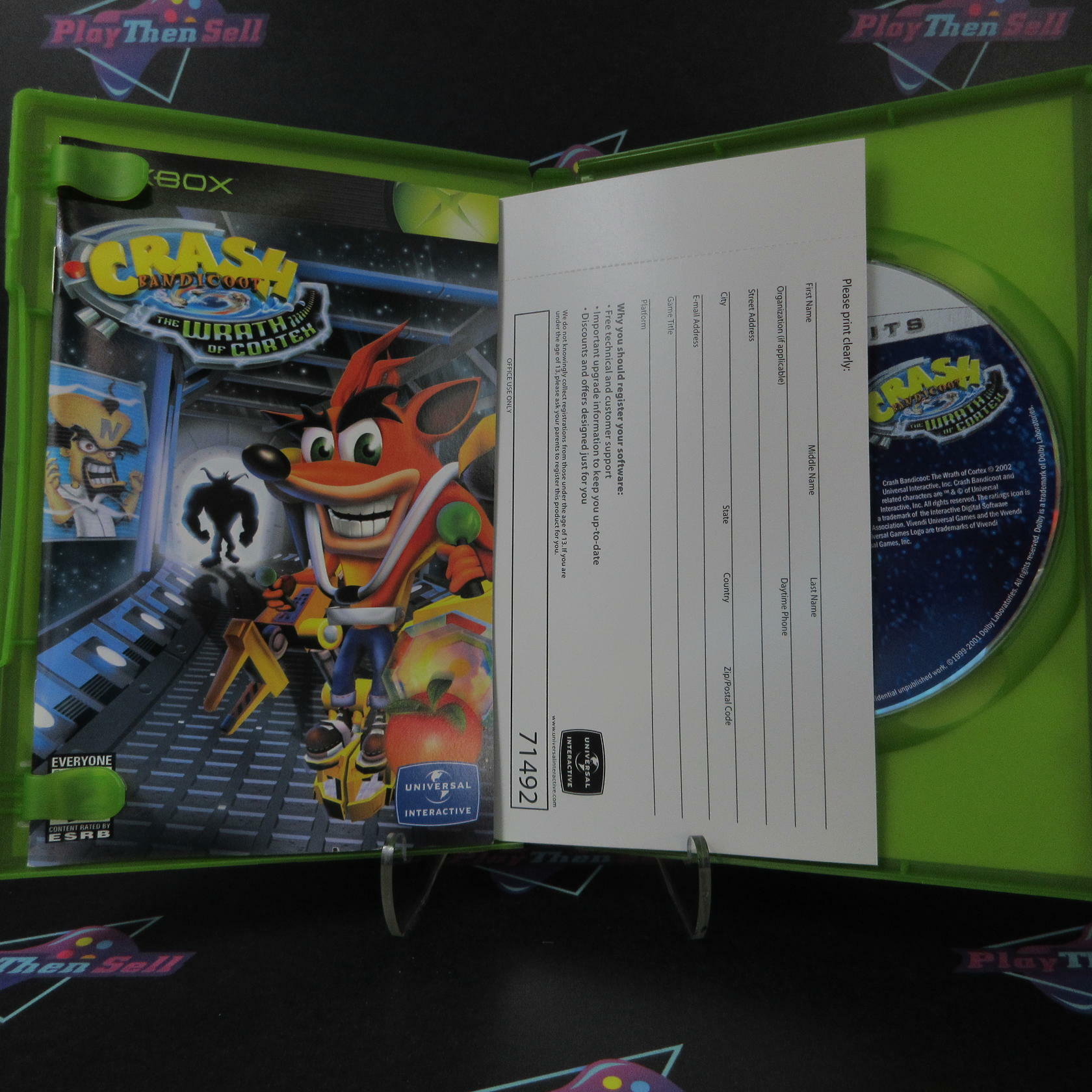 Crash Bandicoot Wrath of Cortex Xbox PH + Reg Card Complete - Refurbished