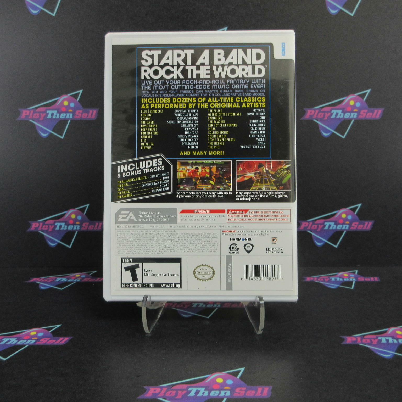 Rock Band Nintendo Wii Complete - Excellent