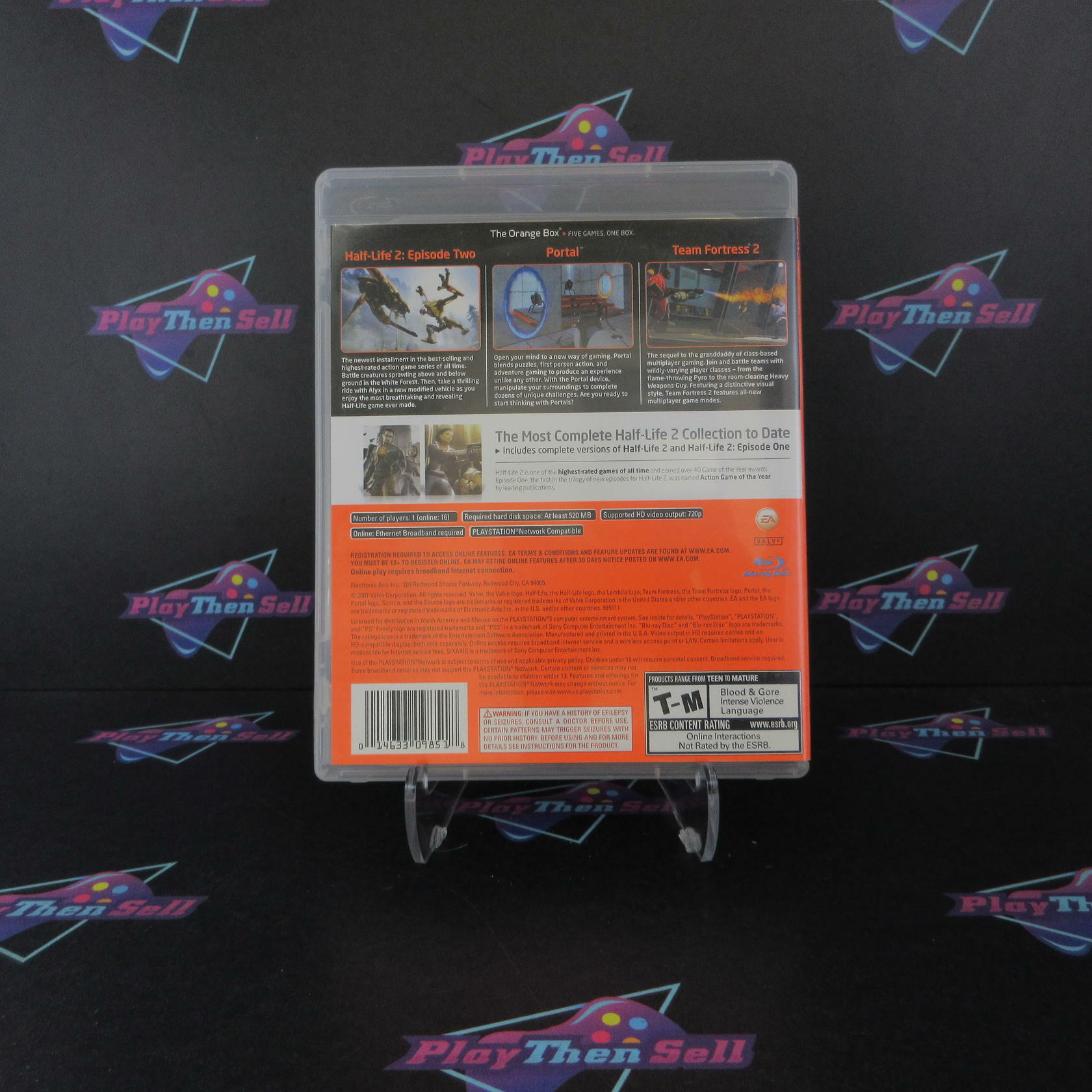 The Orange Box PS3 PlayStation 3 AD Complete CIB - Very Good