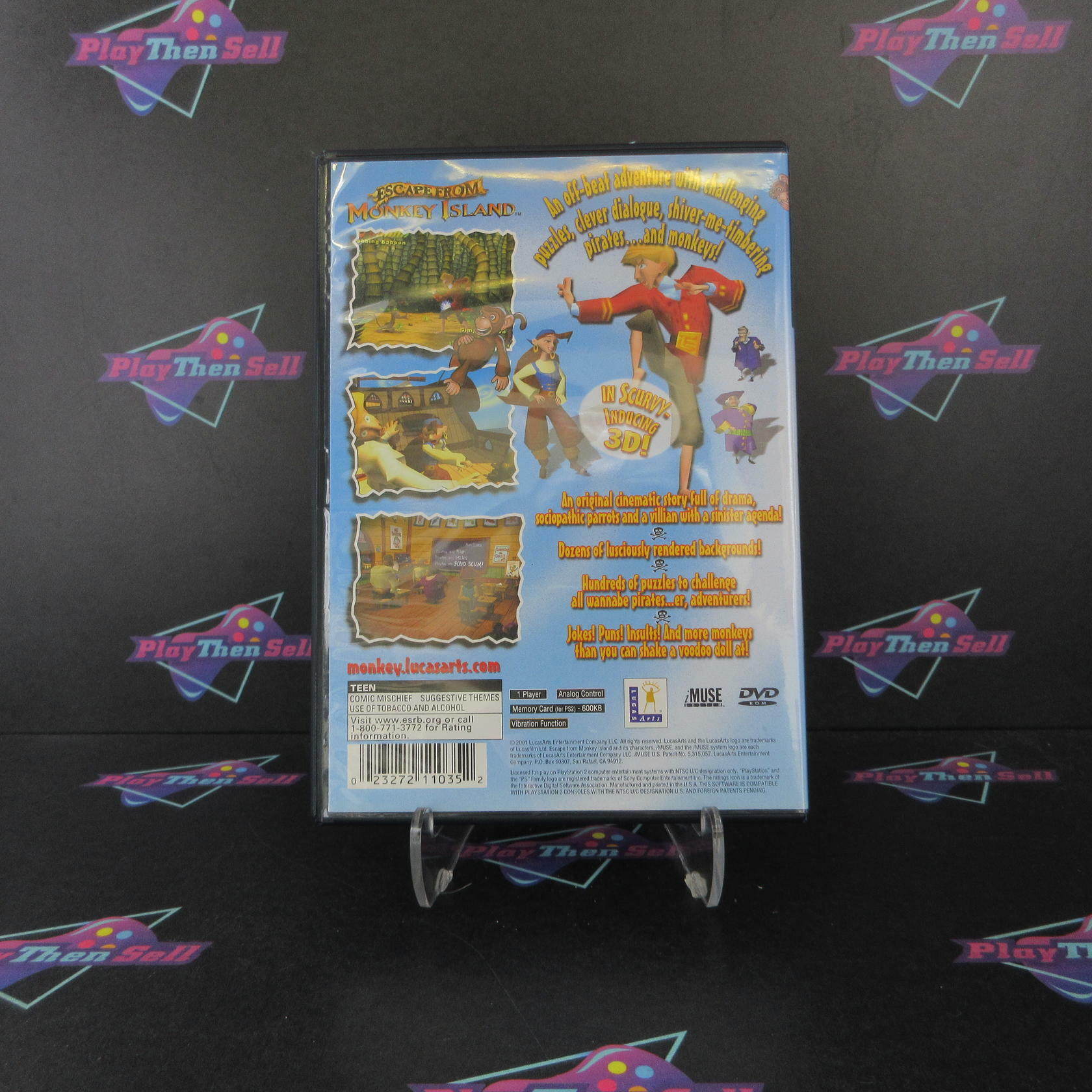 Escape from Monkey Island PS2 Playstation 2 - Very Good