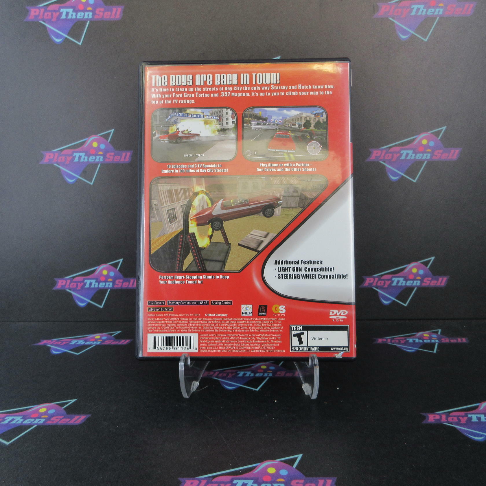Starsky & Hutch PS2 PlayStation 2 AD + Reg Card Complete CIB - Very Good