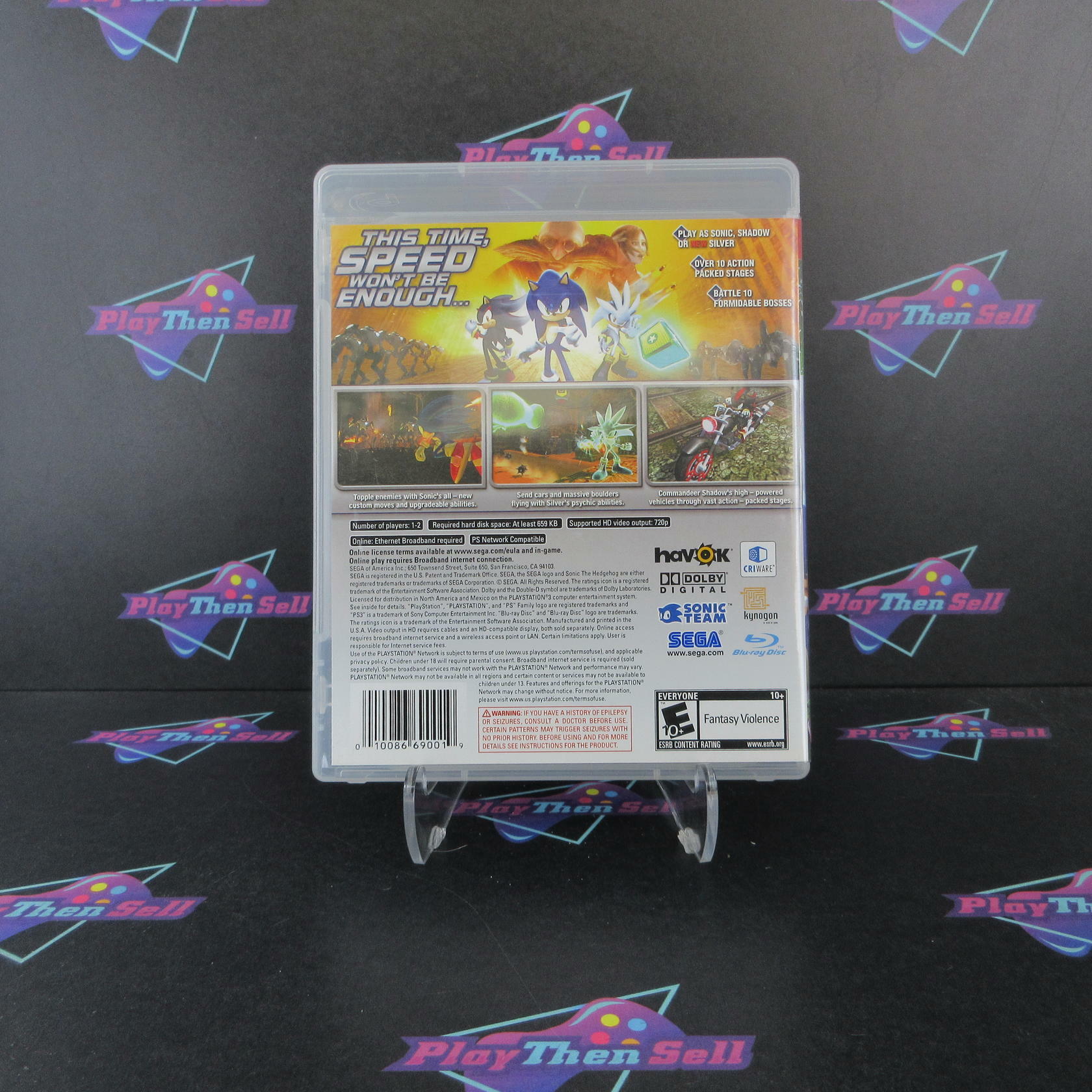 Sonic the Hedgehog PS3 PlayStation 3 DD/NM - Very Good
